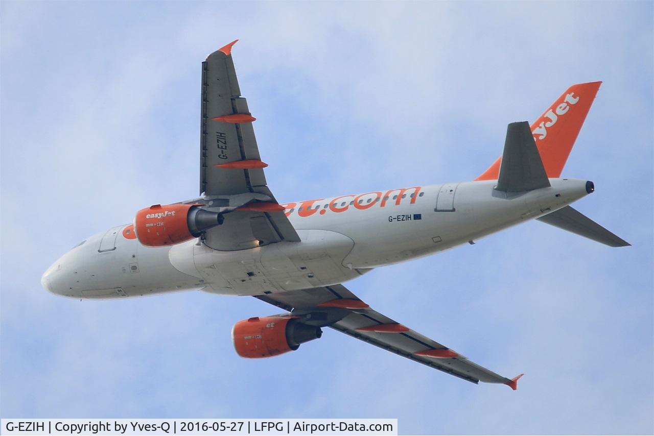G-EZIH, 2005 Airbus A319-111 C/N 2463, Airbus A319-111, Take off rwy 27L, Roissy Charles De Gaulle airport (LFPG-CDG)