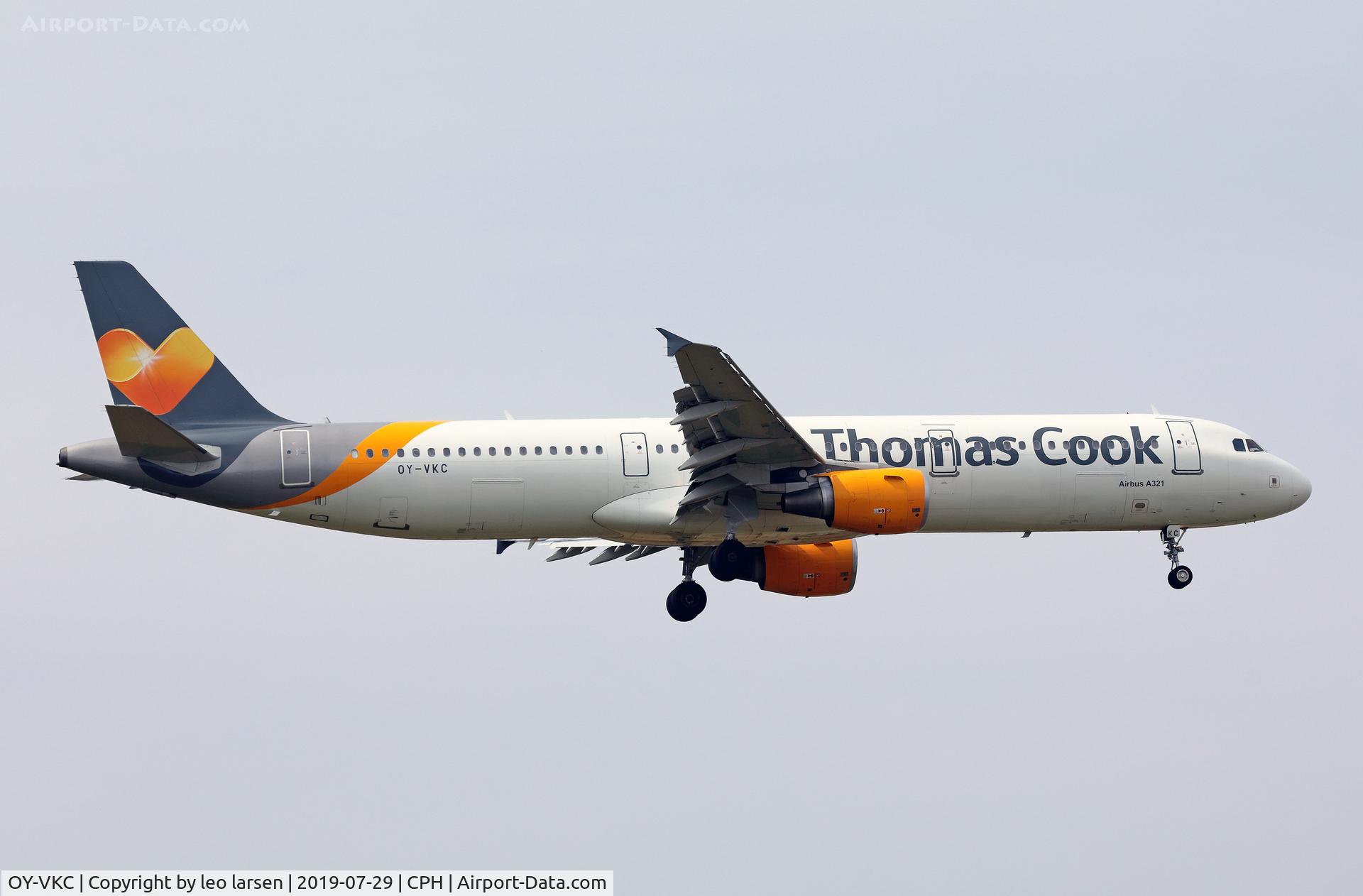 OY-VKC, 2003 Airbus A321-211 C/N 1932, Copenhagen 29.7.2019 on final to R-04L
