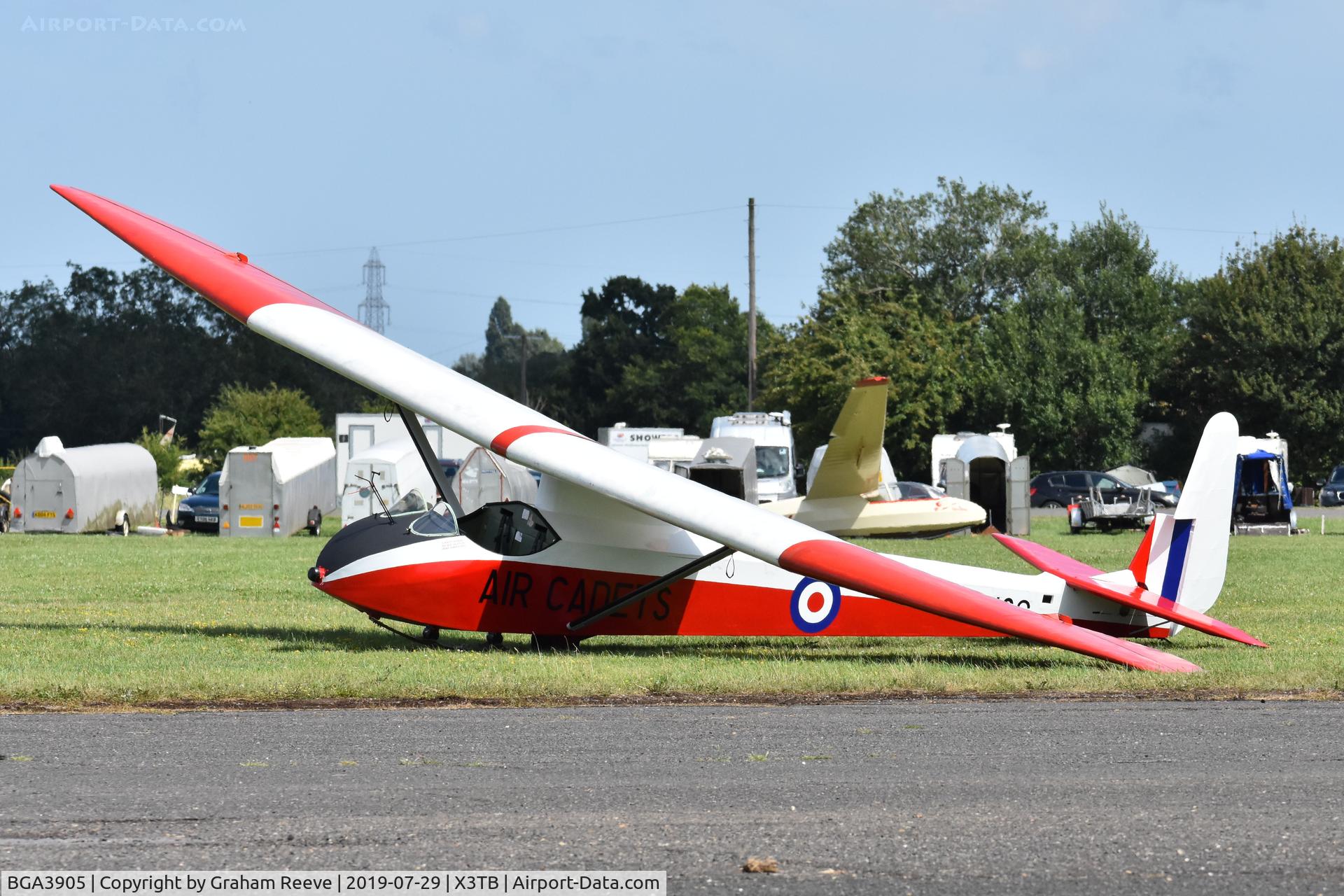 BGA3905, 1959 Slingsby T-21 Sedbergh TX.1 C/N 1165, Parked at Tibenham.