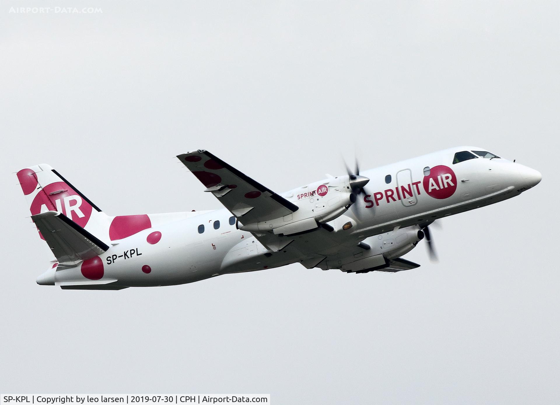 SP-KPL, 1985 Saab-Fairchild SF340 C/N 340A-038, Copenhagen 30.7.2019 T/O R-22R