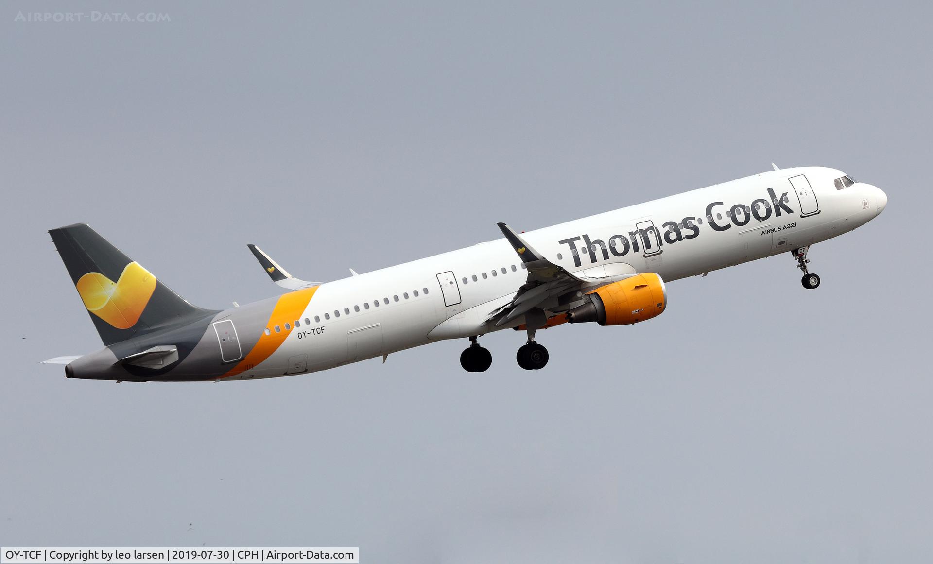OY-TCF, 2014 Airbus A321-211 C/N 6351, Copenhagen 30.7.2019 T/O R-22R
