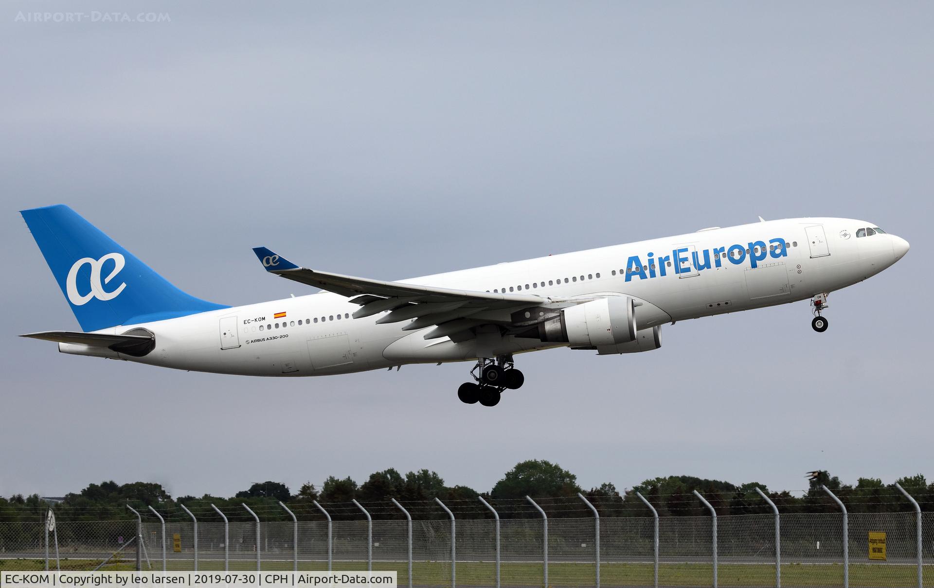 EC-KOM, 2008 Airbus A330-202 C/N 931, Copenhagen 30.7.2019 T/O R-22R