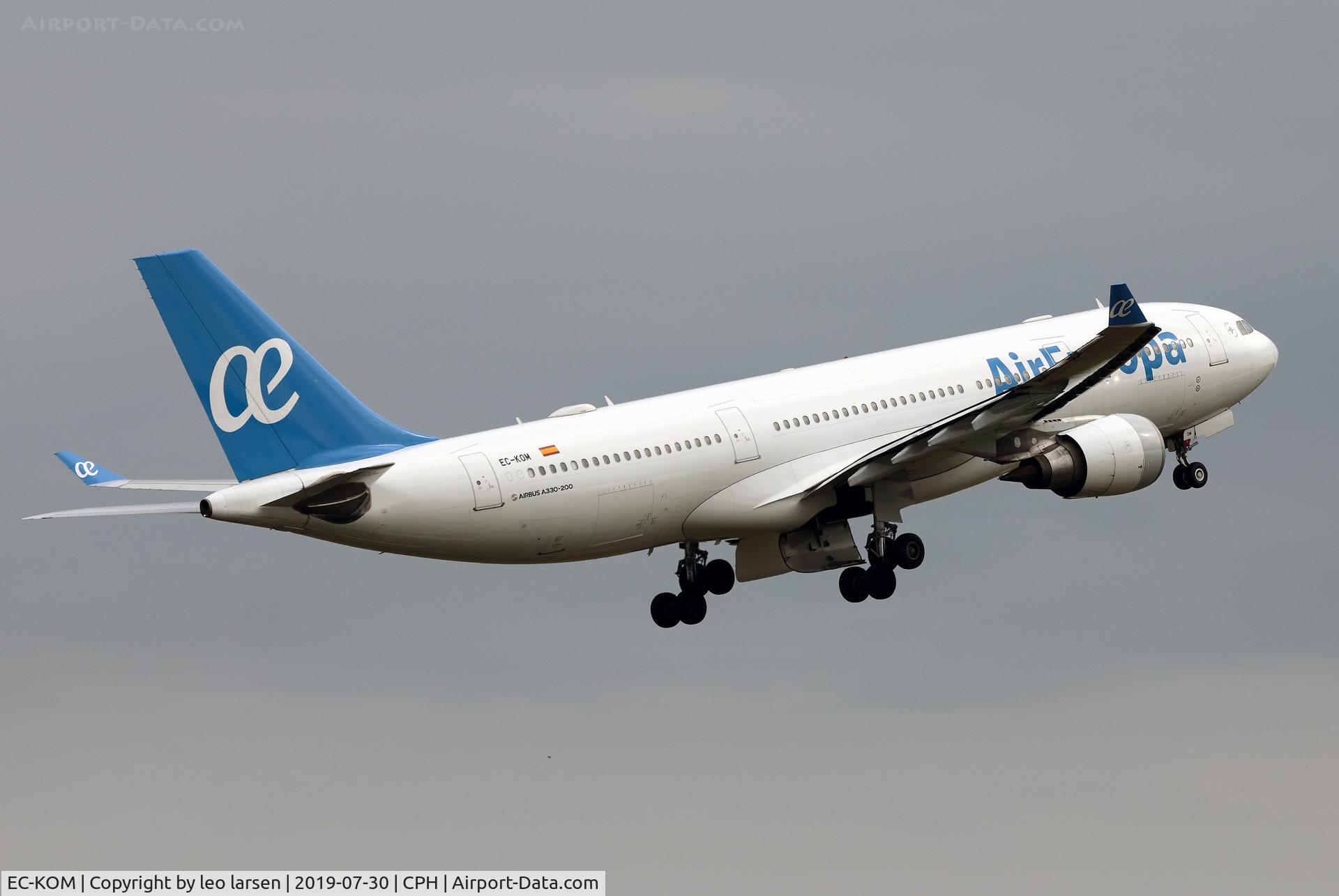 EC-KOM, 2008 Airbus A330-202 C/N 931, Copenhagen 30.7.2019 T/O R-22R