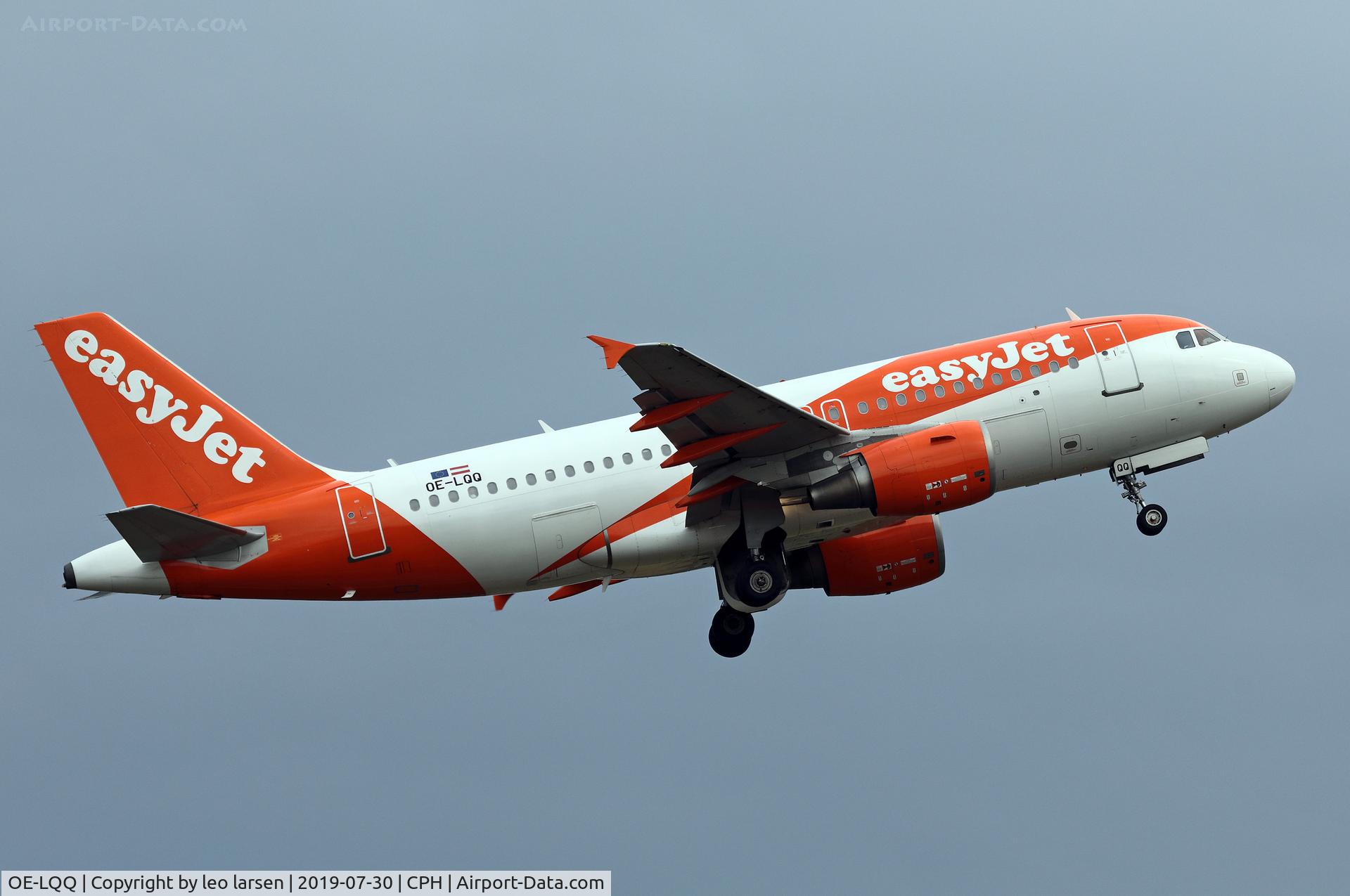 OE-LQQ, 2009 Airbus A319-111 C/N 3845, Copenhagen 30.7.2019 T/O R-22R