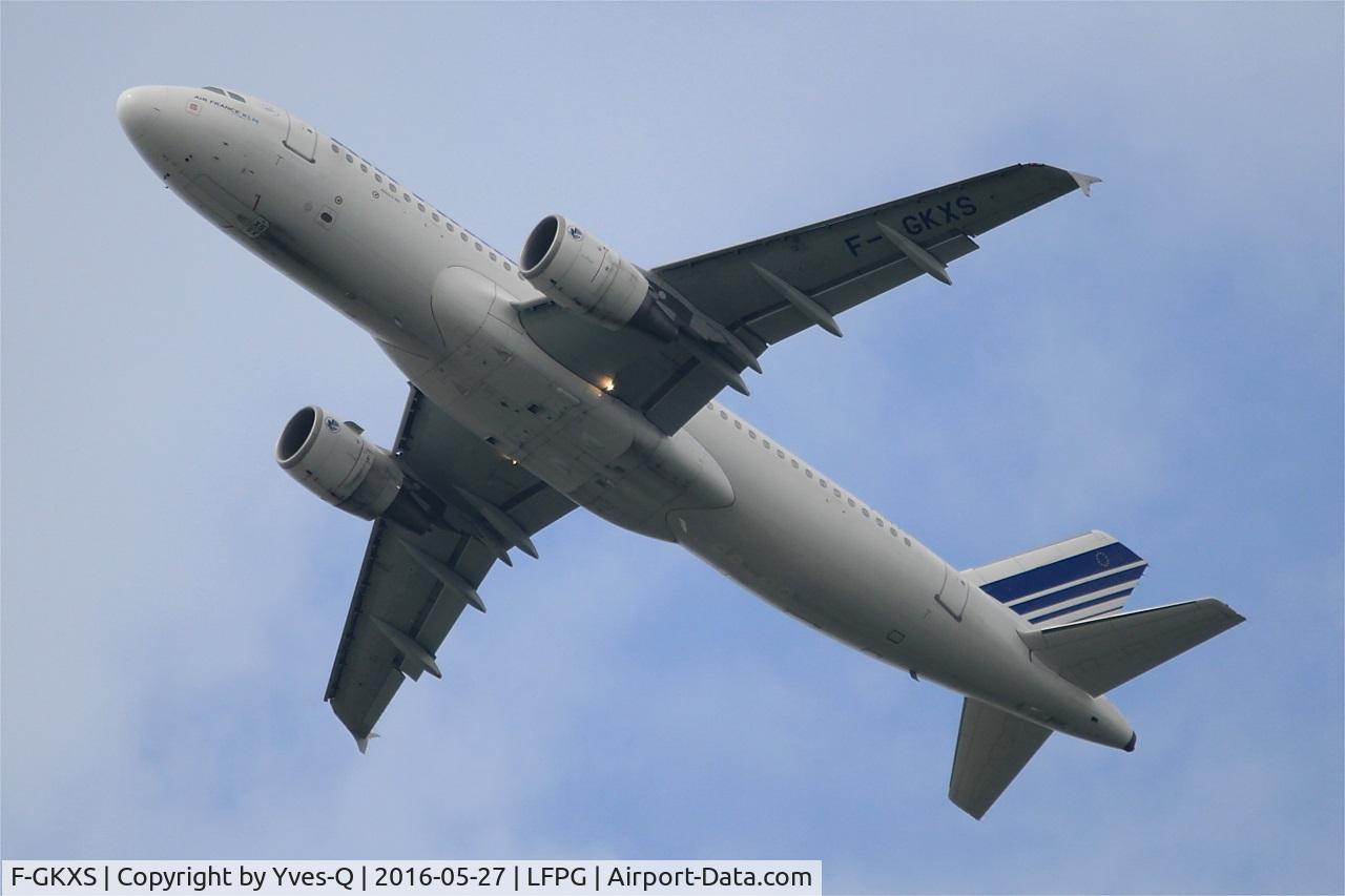 F-GKXS, 2009 Airbus A320-214 C/N 3825, Airbus A320-214, Take off rwy 27L, Paris-Roissy Charles De Gaulle airport (LFPG-CDG)