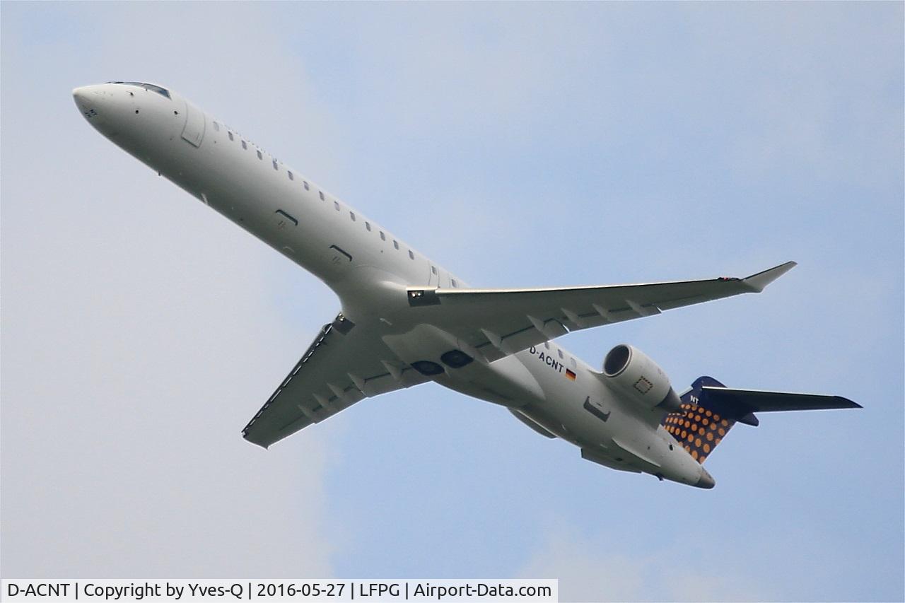D-ACNT, 2011 Bombardier CRJ-900 NG (CL-600-2D24) C/N 15264, Bombardier CRJ-900 NG, Take off rwy 27L, Roissy Charles De Gaulle airport (LFPG-CDG)