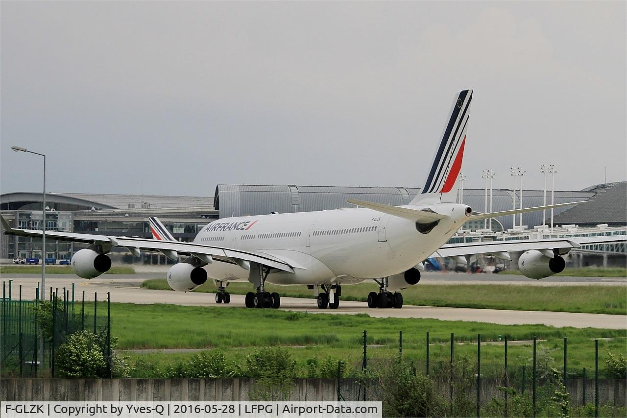 F-GLZK, 1997 Airbus A340-313X C/N 207, Airbus A340-313X, Taxiing, Roissy Charles De Gaulle Airport (LFPG-CDG)