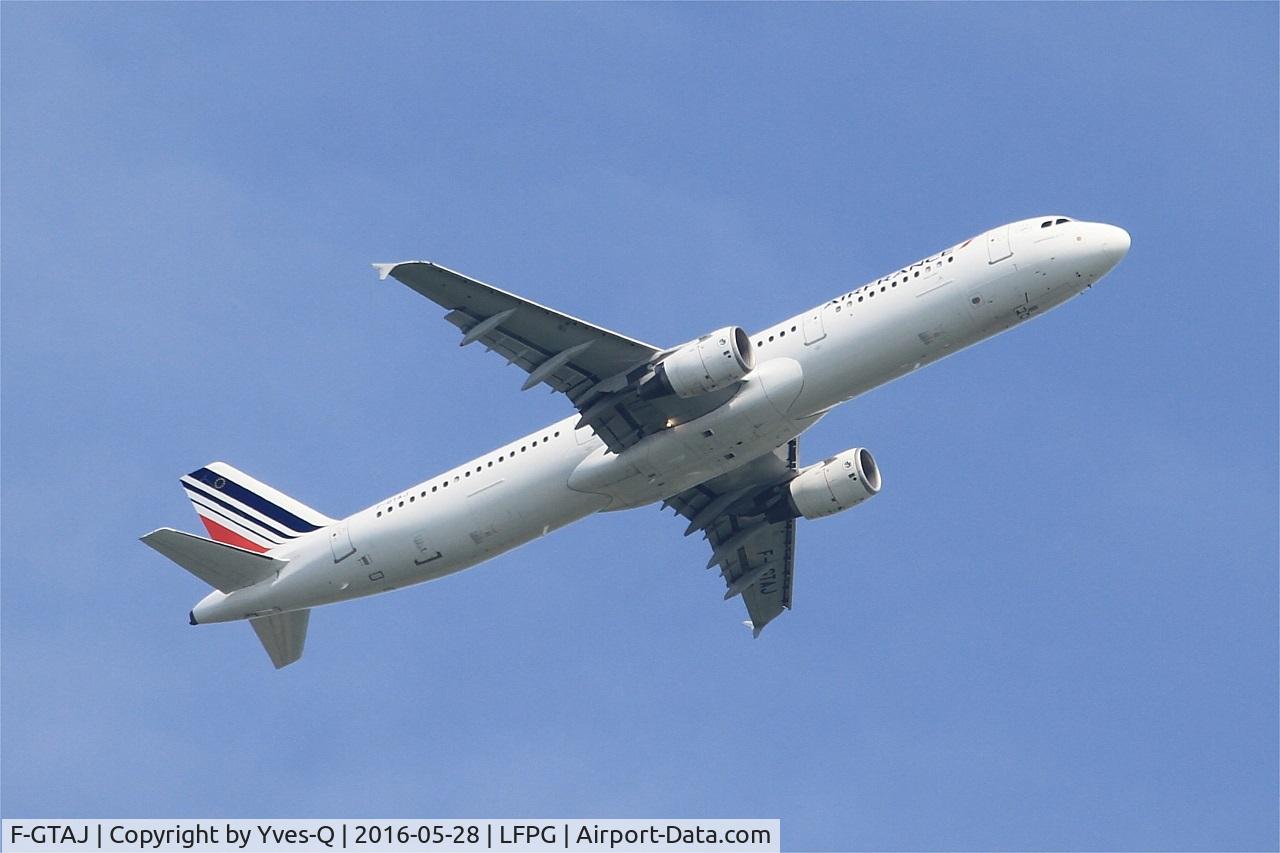 F-GTAJ, 2001 Airbus A321-211 C/N 1476, Airbus A321-211, Take off Rwy 06R, Roissy Charles De Gaulle Airport (LFPG-CDG)