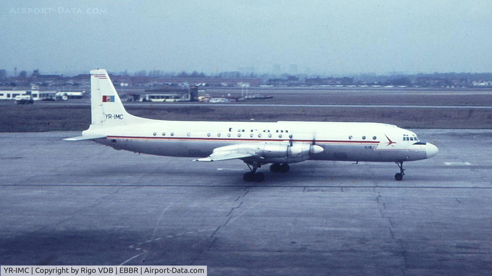 YR-IMC, 1962 Ilyushin IL-18V C/N 182004802, Late 1960's at Brussels.