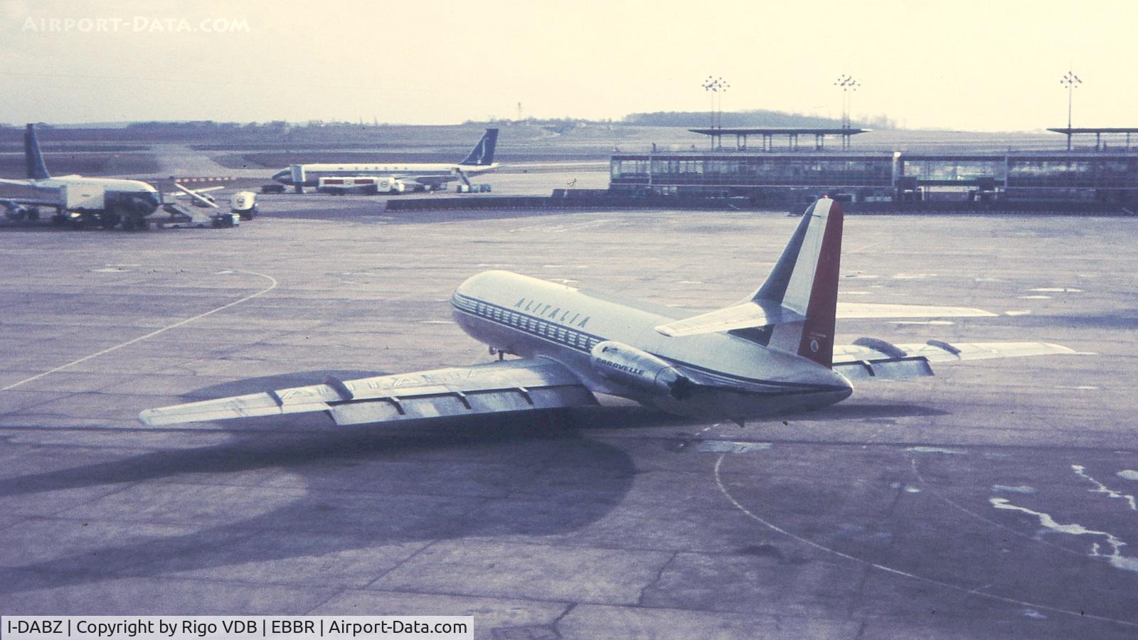 I-DABZ, 1961 Sud Aviation SE-210 Caravelle VI-N C/N 082, Late 1960's at Brussels.