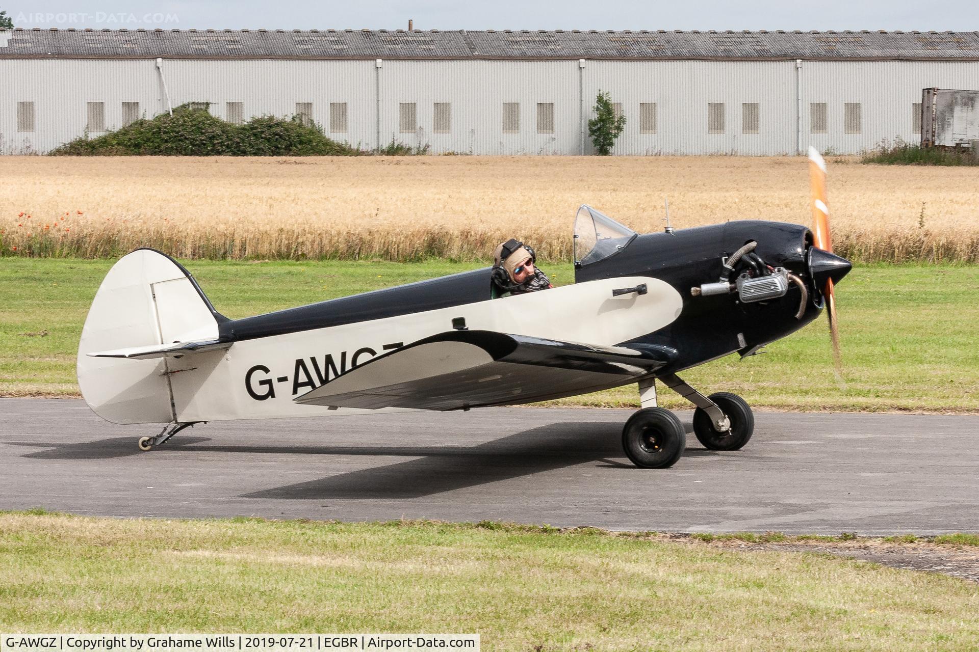 G-AWGZ, 1969 Taylor JT-1 Monoplane C/N PFA 1406, Taylor JT.1 Monoplane G-AWGZ, Breighton 21/7/19