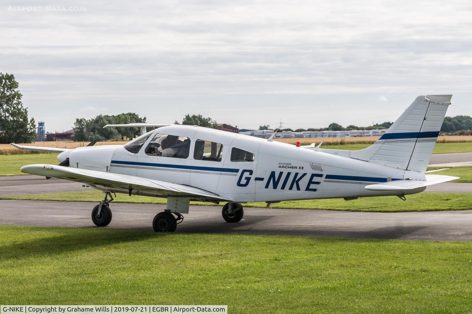 G-NIKE, 1983 Piper PA-28-181 Cherokee Archer II C/N 28-8390086, Piper PA-28-181 Archer II G-NIKE MET Aviation, Breighton 21/7/19