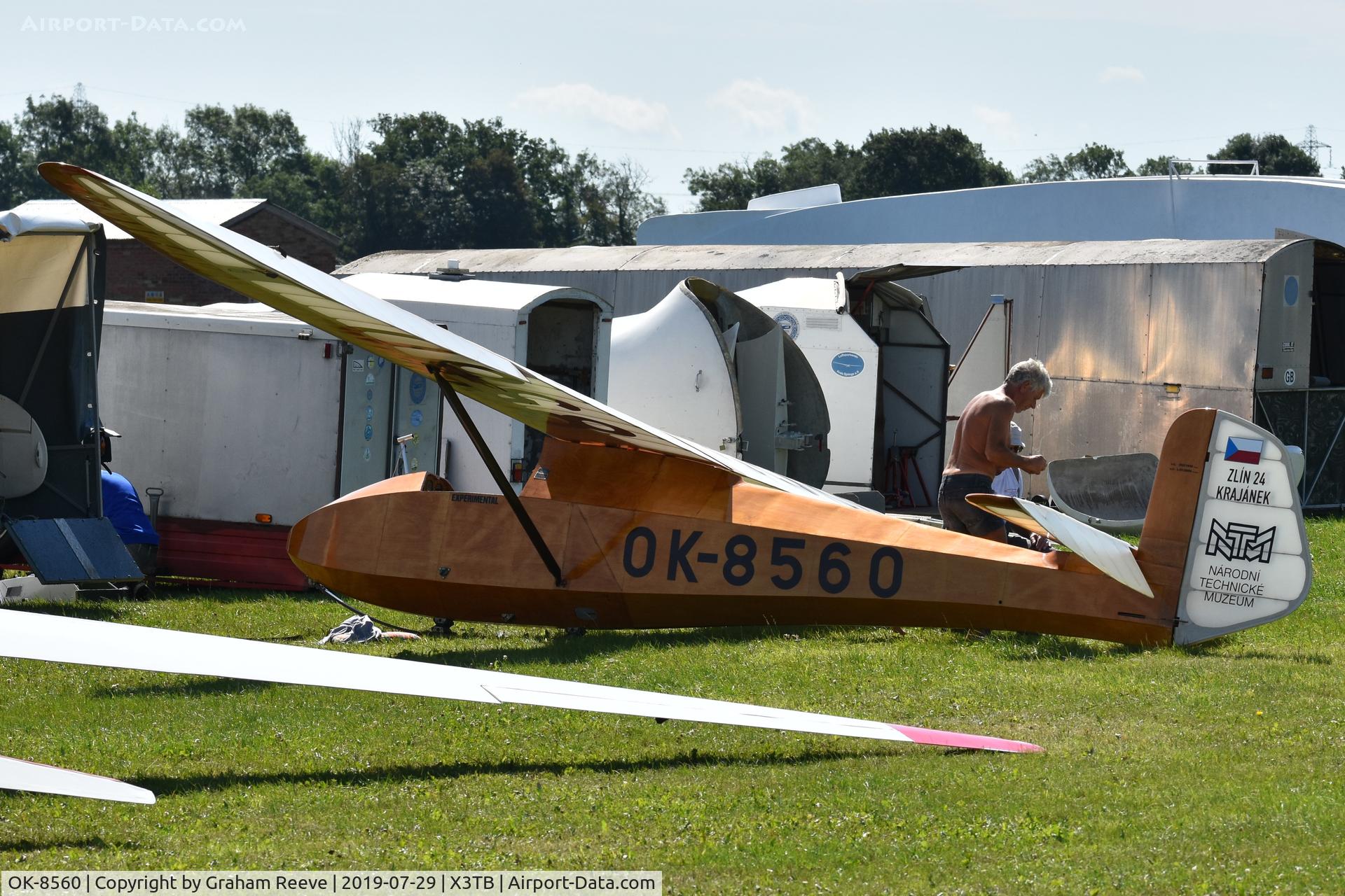 OK-8560, 1948 Zlin Z-24 Krajanek C/N L-01/2006, Parked at Tibenham.
