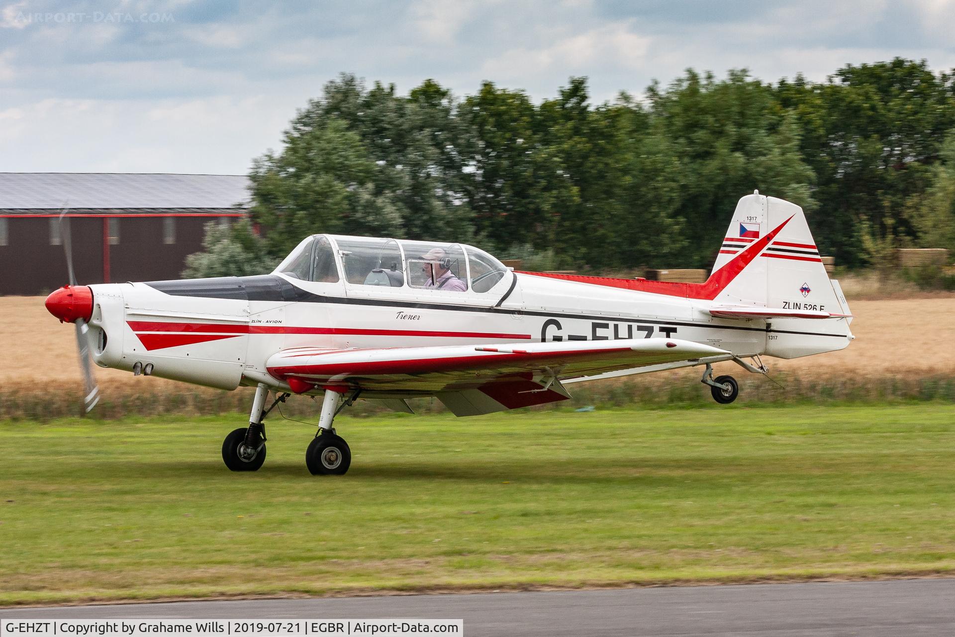 G-EHZT, 1974 Zlin Z-526F Trener Master C/N 1317, Zlin Z526F Trener Master G-EHZT, Breighton 21/7/19