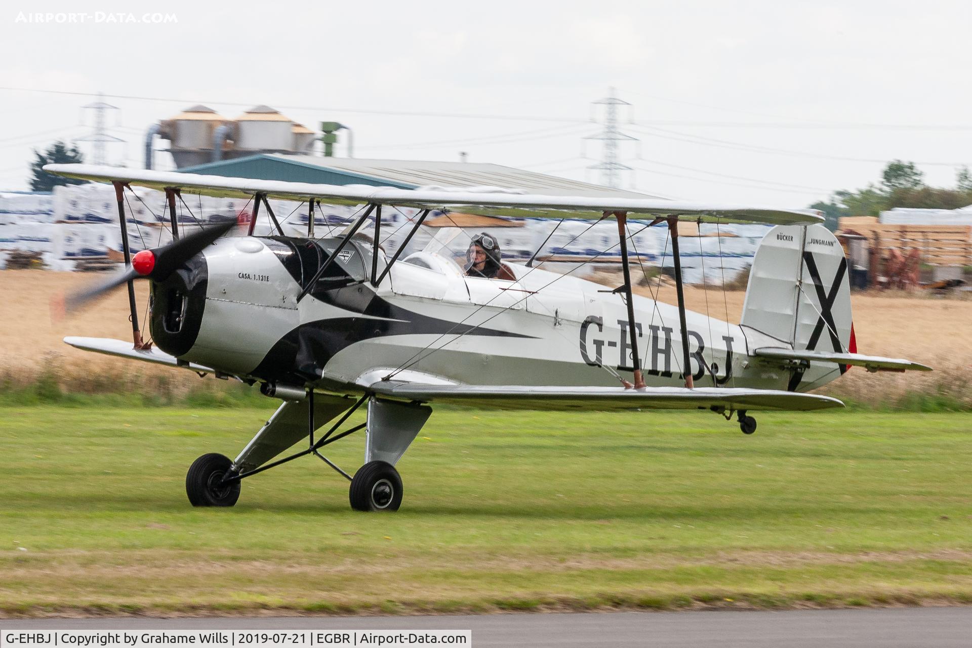 G-EHBJ, 1954 CASA 1-131E Series 2000 C/N 2150, CASA 1.131E Jungmann G-EHBJ, Breighton 21/7/19