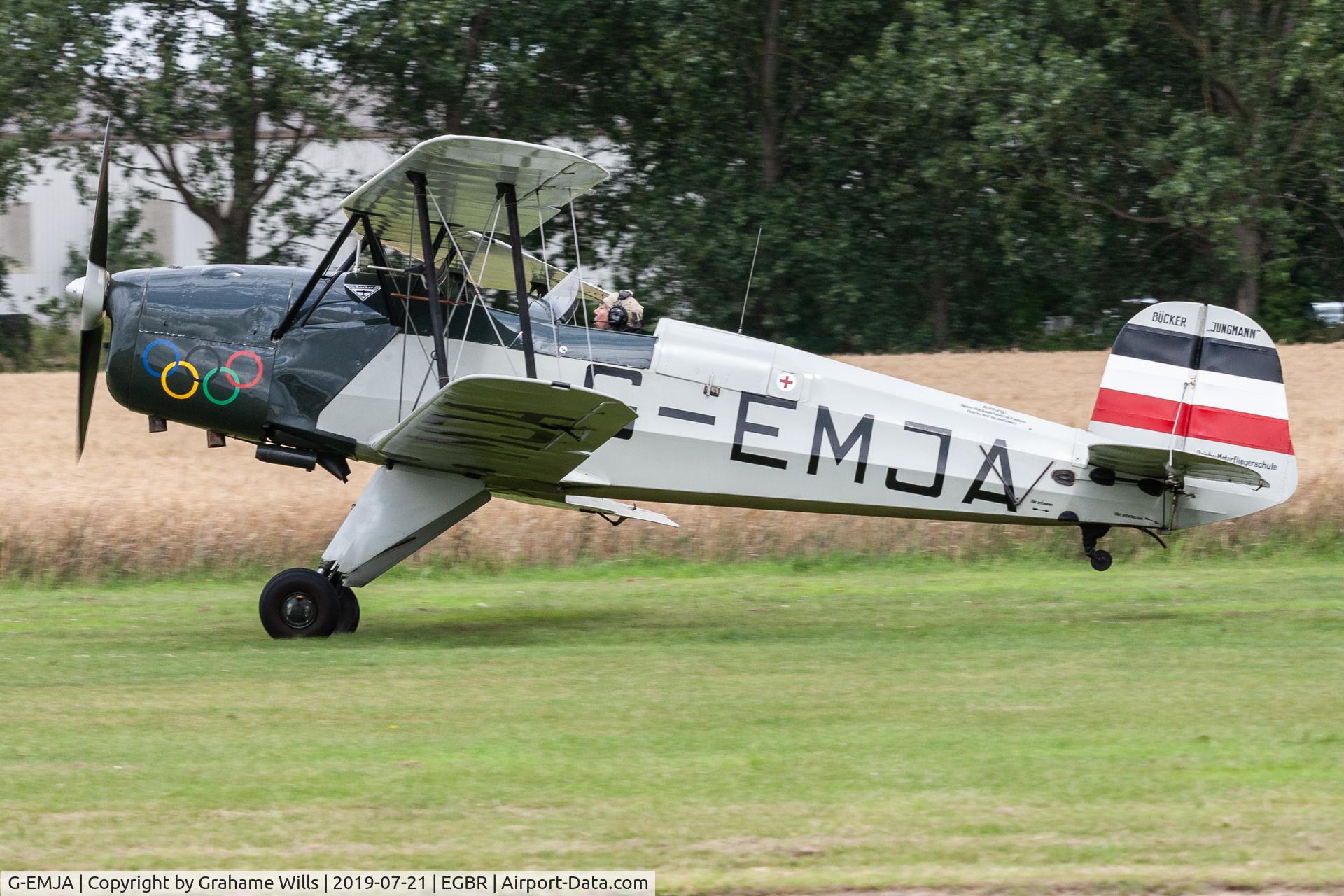 G-EMJA, 1995 CASA 1-131E Srs 2000 Replica Jungmann C/N PFA 242-12340, CASA 1.131E Jungmann G-EMJA, Breighton 21/7/19