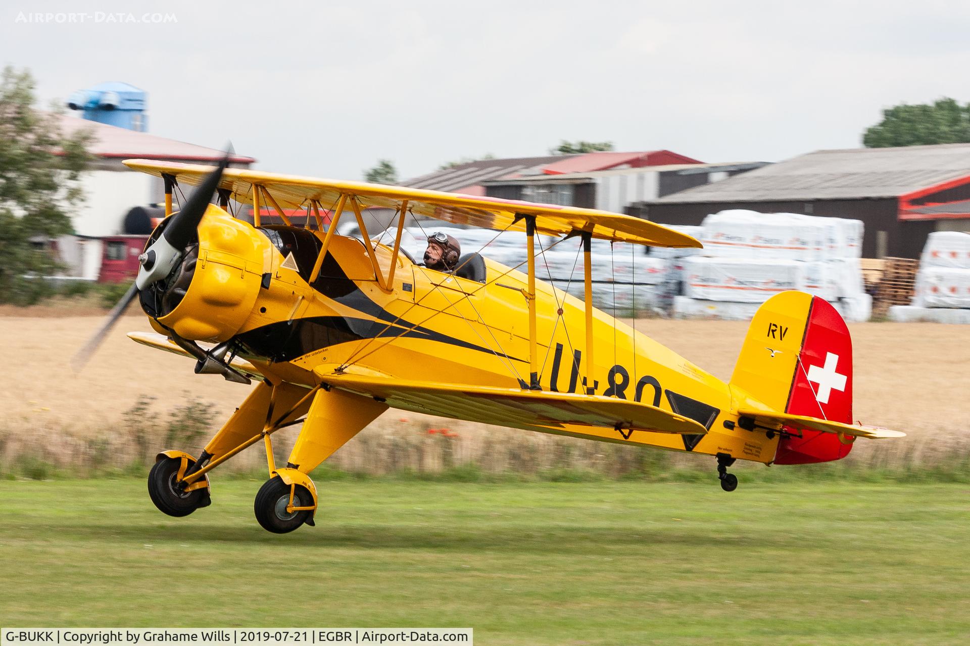 G-BUKK, 1940 Bucker Bu-133C Jungmeister C/N 27, Bucker Bu133D Jungmeister U-80 (G-BUKK), Breighton 21/7/19