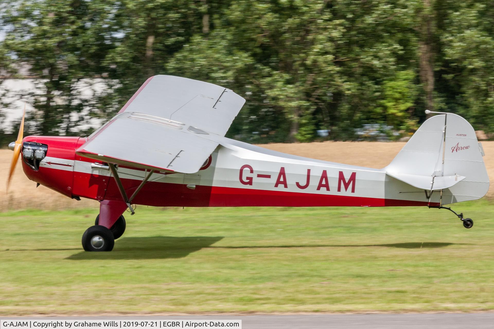 G-AJAM, 1946 Auster J-2 Arrow C/N 2371, Auster J/2 Arrow G-AJAM, Breighton 21/7/19