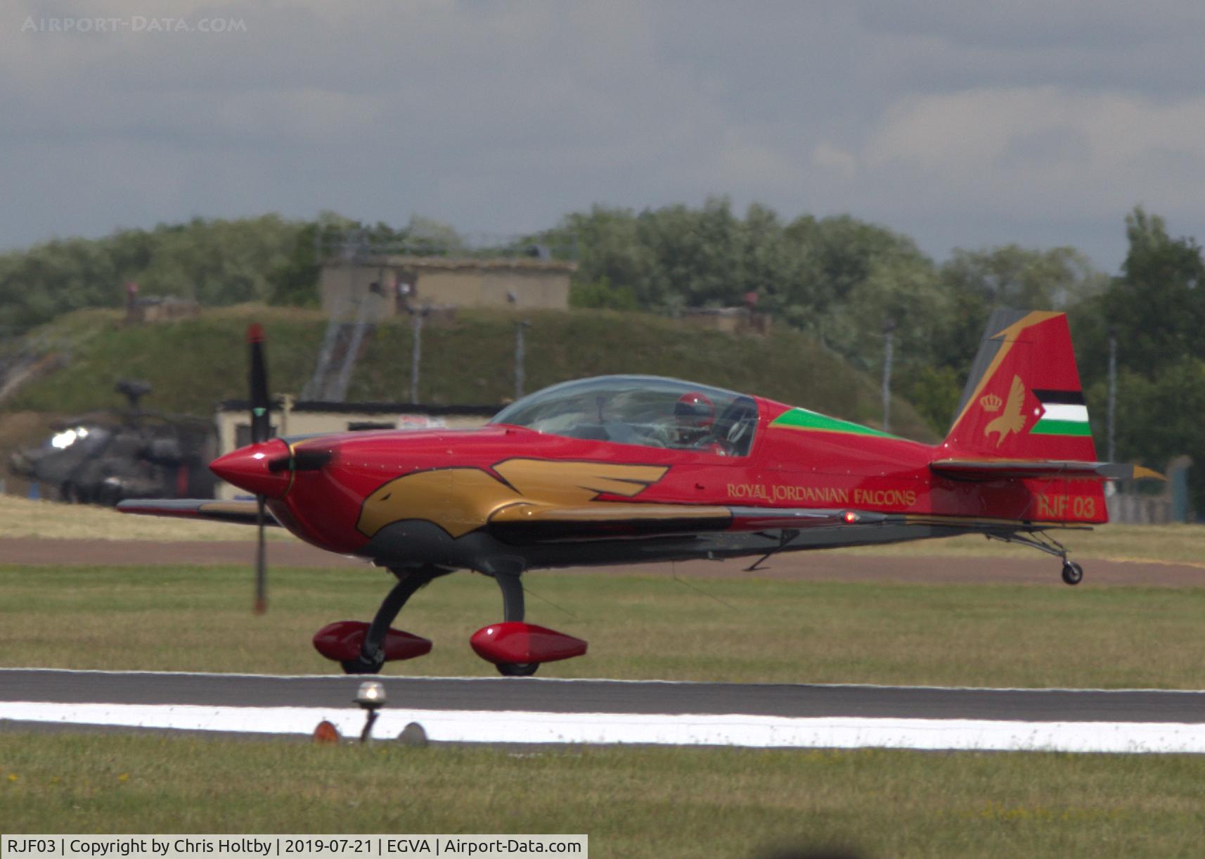 RJF03, 2018 Extra EA-330LX C/N LC071, Royal Jordanian Falcons at RIAT 2019 Fairford