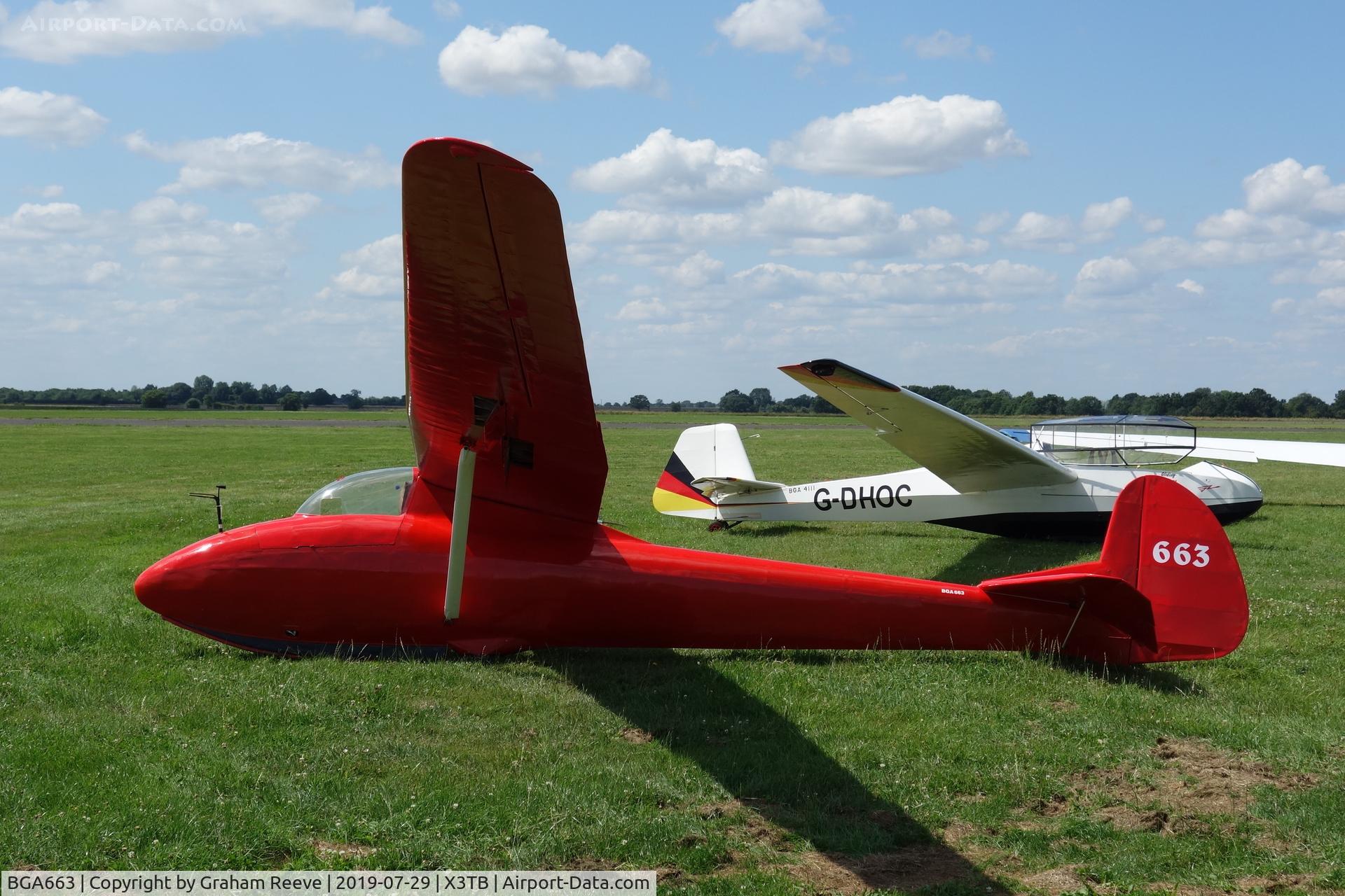 BGA663, Slingsby T-26 Kite 2 C/N 727, Parked at Tibenham.