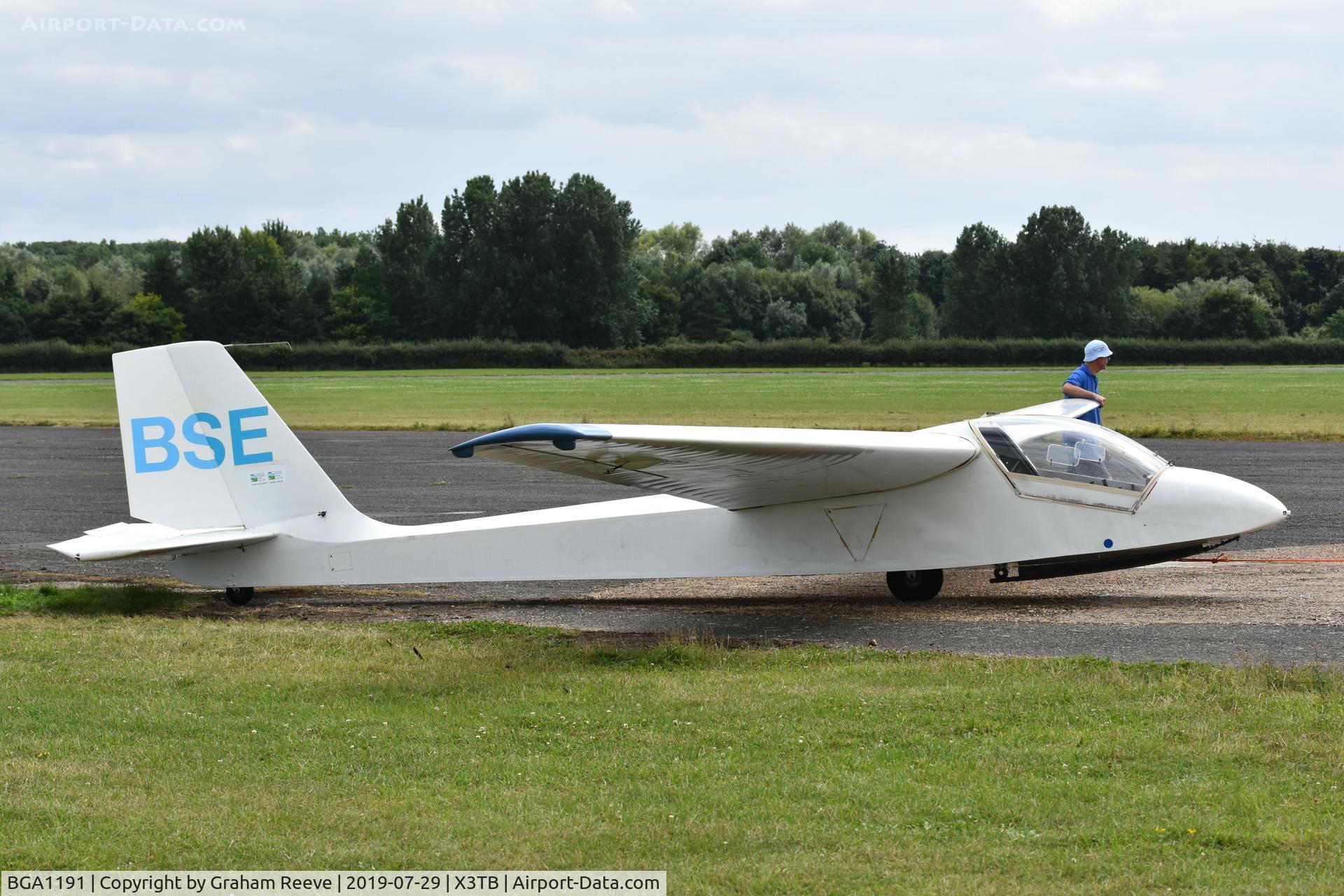 BGA1191, Slingsby T.49 Capstan C/N 1414, Under tow at Tibenham.