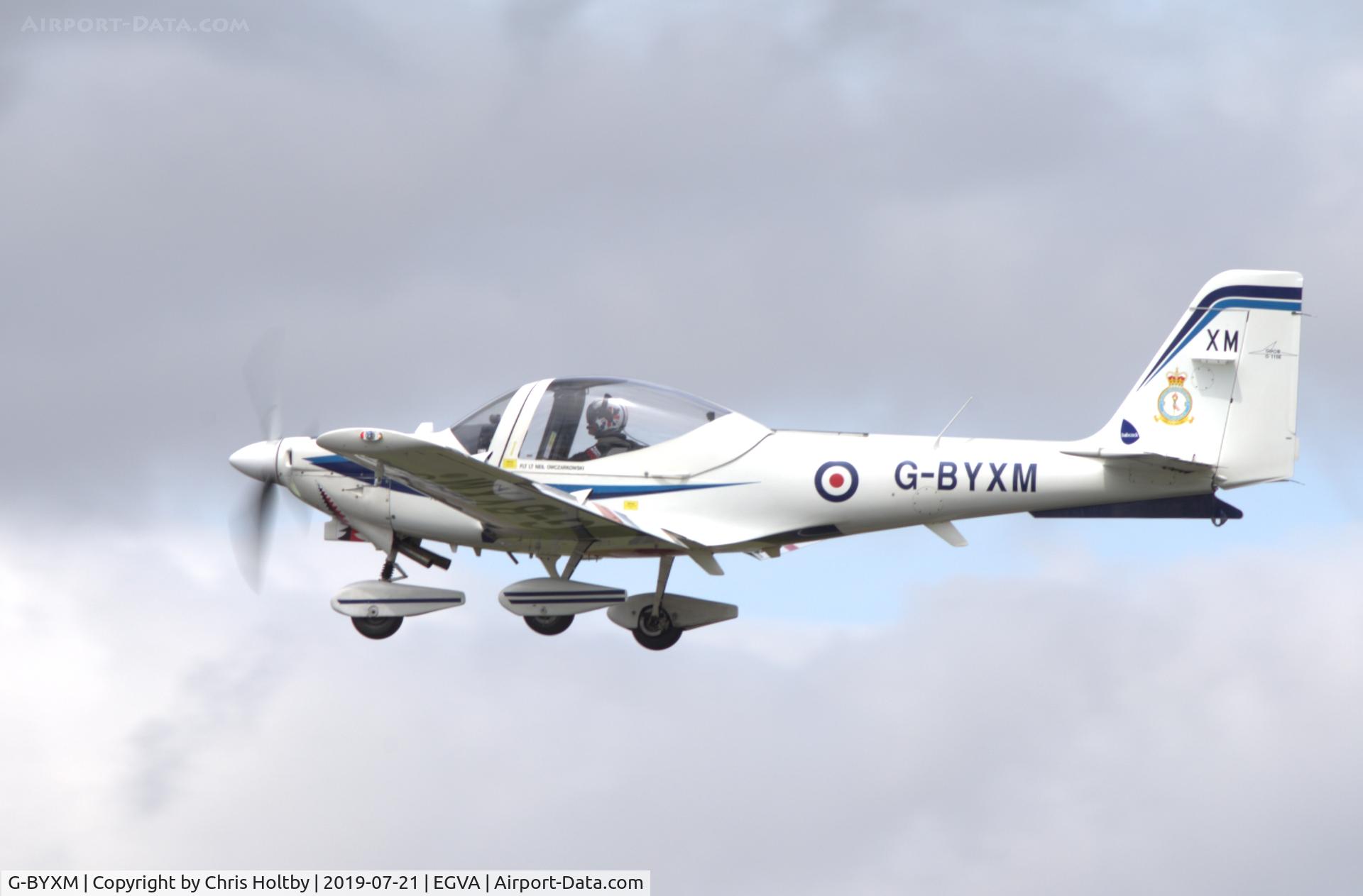 G-BYXM, 2001 Grob G-115E Tutor T1 C/N 82173/E, Tutor on display for training team at RIAT 2019 RAF Fairford
