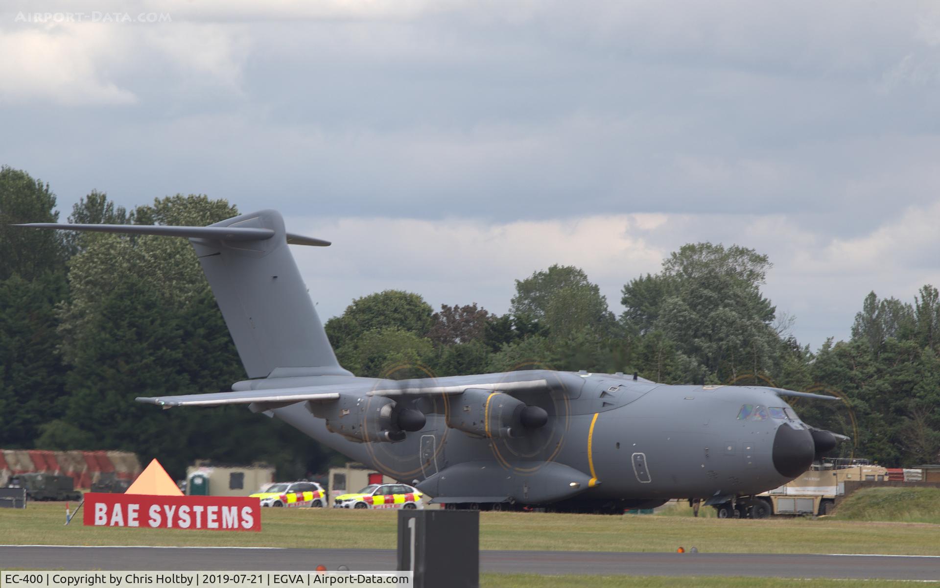 EC-400, 2015 Airbus A400M Atlas C/N 022, Atlas starting-up and preparing for take-off at RIAT 2019 RAF Fairford