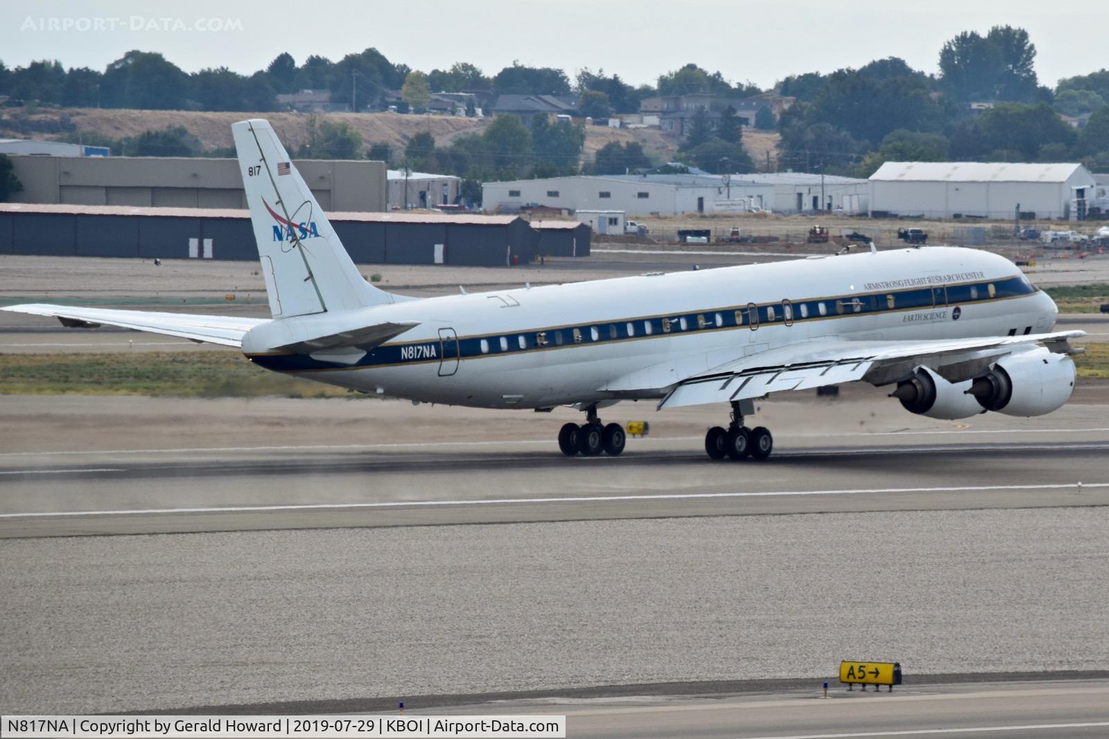 N817NA, 1969 Douglas DC-8-72 C/N 46082, Take off from RWY 28R.