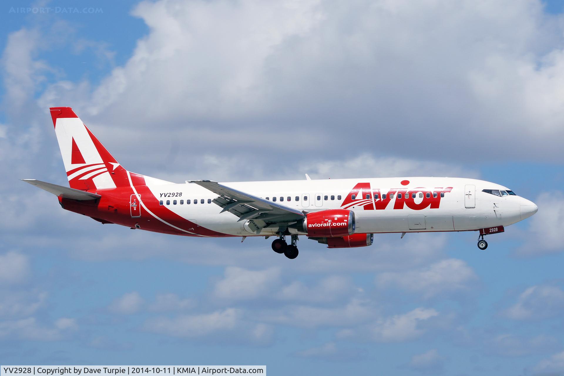 YV2928, 1989 Boeing 737-401 C/N 23885, Avior Airlines is reportedly in financial trouble like nearly everything else in the worker's paradise of Venzuela.