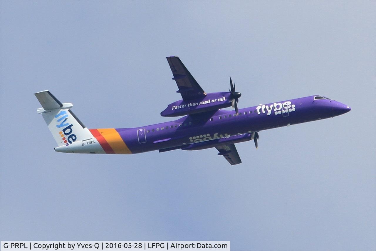 G-PRPL, 2011 Bombardier DHC-8-402 Dash 8 C/N 4380, Bombardier DHC-8-402 Dash 8, Take off rwy 06R, Roissy Charles De Gaulle airport (LFPG-CDG)
