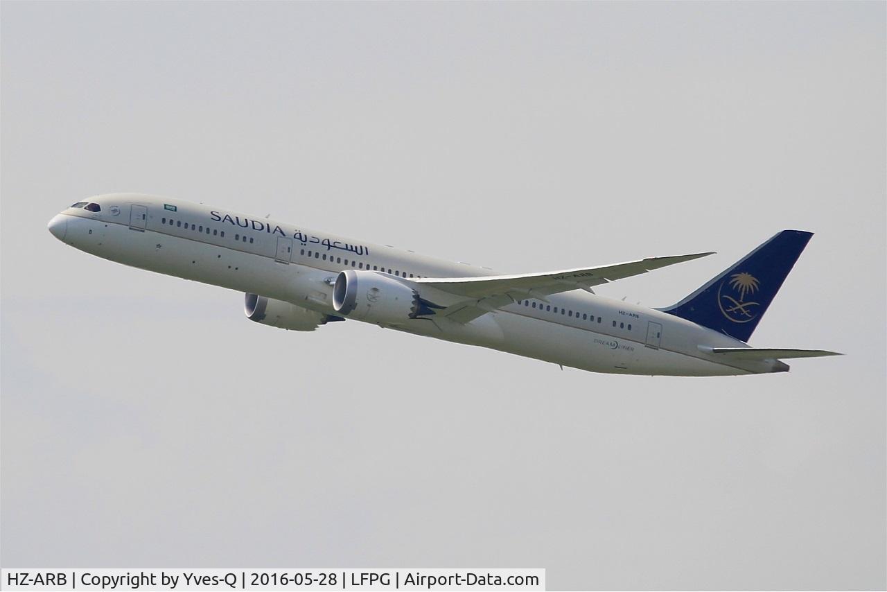HZ-ARB, 2015 Boeing 787-9 Dreamliner C/N 41545, Boeing 787-9 Dreamliner, Take-off Rwy 08L, Roissy Charles De Gaulle Airport (LFPG-CDG)