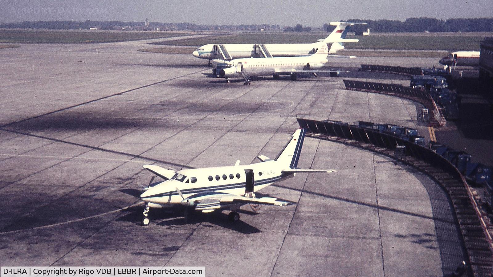 D-ILRA, Beech 100 King Air C/N B-34, Early 1970's at Brussels.
