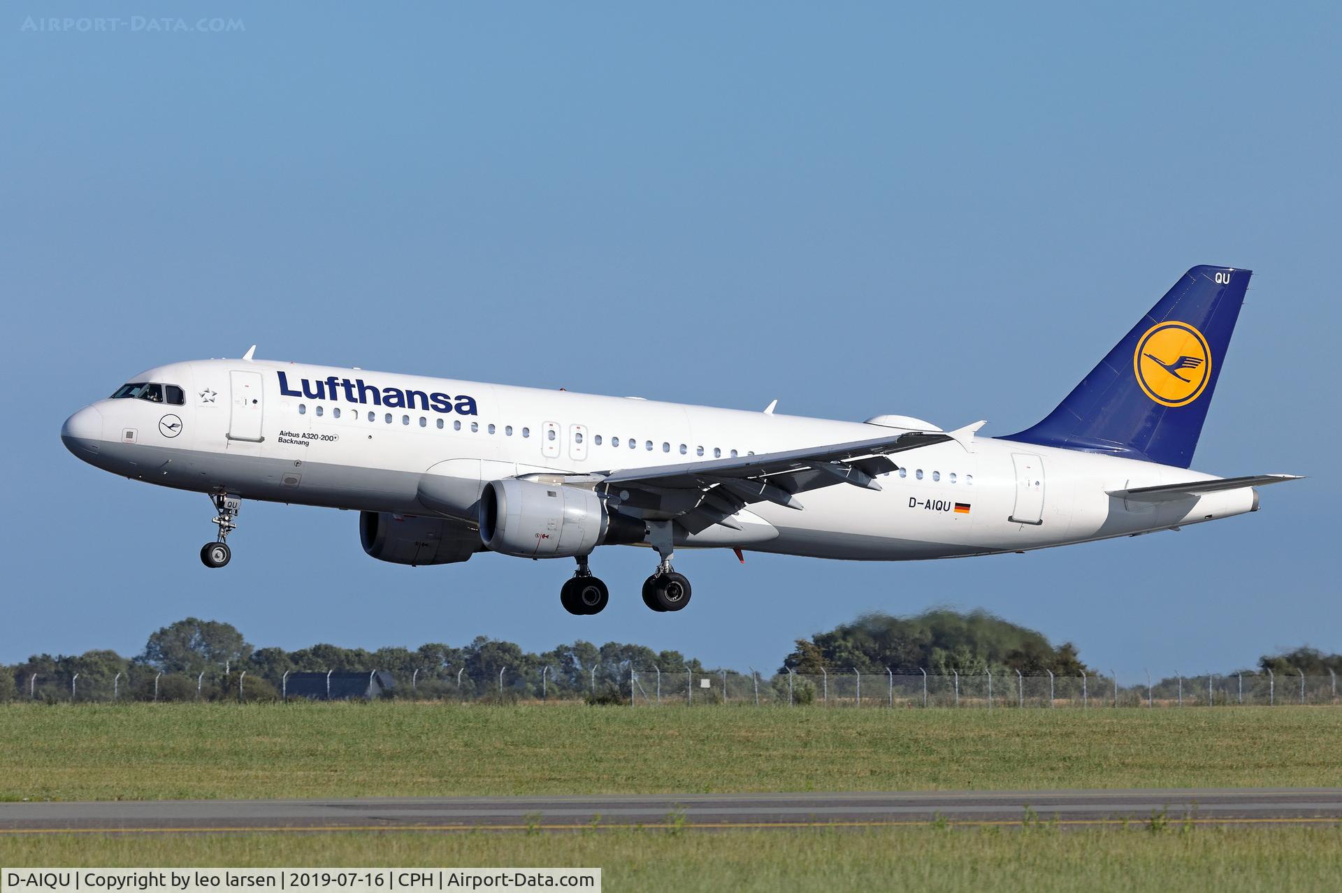 D-AIQU, 2000 Airbus A320-211 C/N 1365, Copenhagen 16.7.2019 L/D R-04L