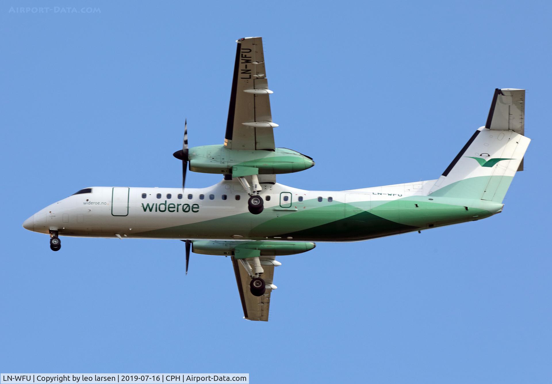 LN-WFU, 2003 De Havilland Canada DHC-8-311 Dash 8 C/N 592, Copenhagen 16.9.2019 0n final to R-04R
