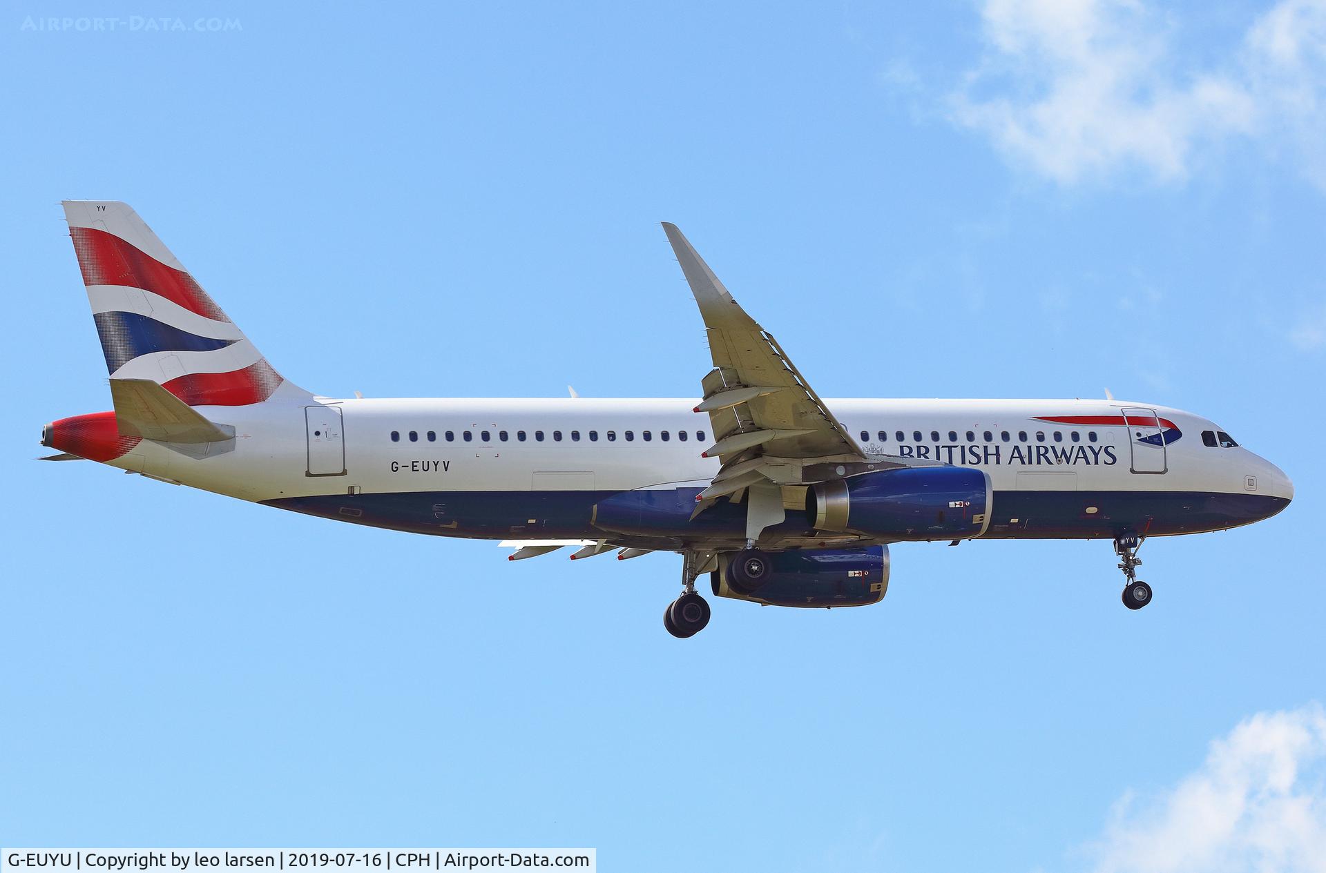 G-EUYU, 2014 Airbus A320-232 C/N 6028, Copenhagen 16.7.2019 on final to R-04L