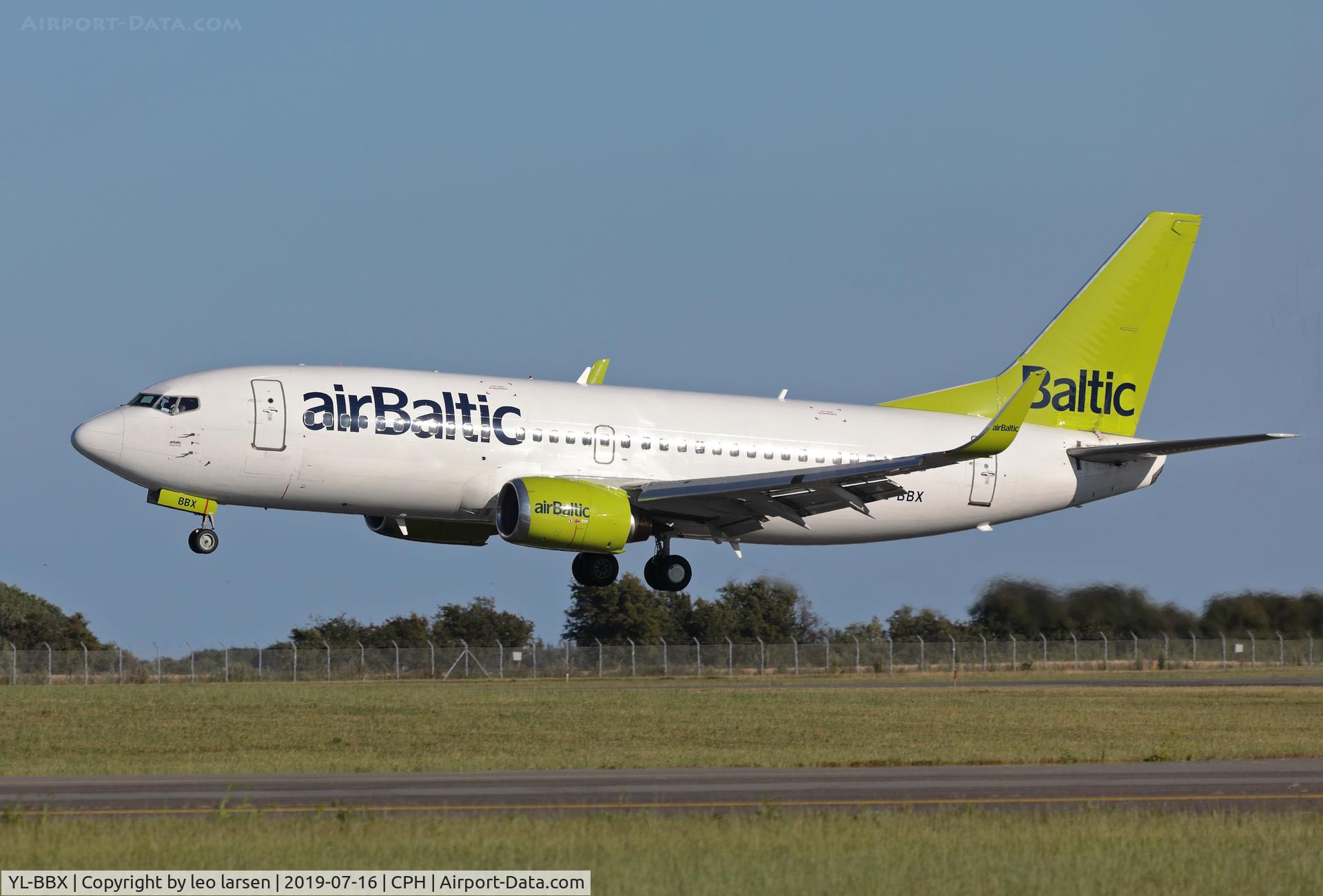 YL-BBX, 1999 Boeing 737-36Q C/N 30334, Copenhagen 16.7.2019 L/D R-04L