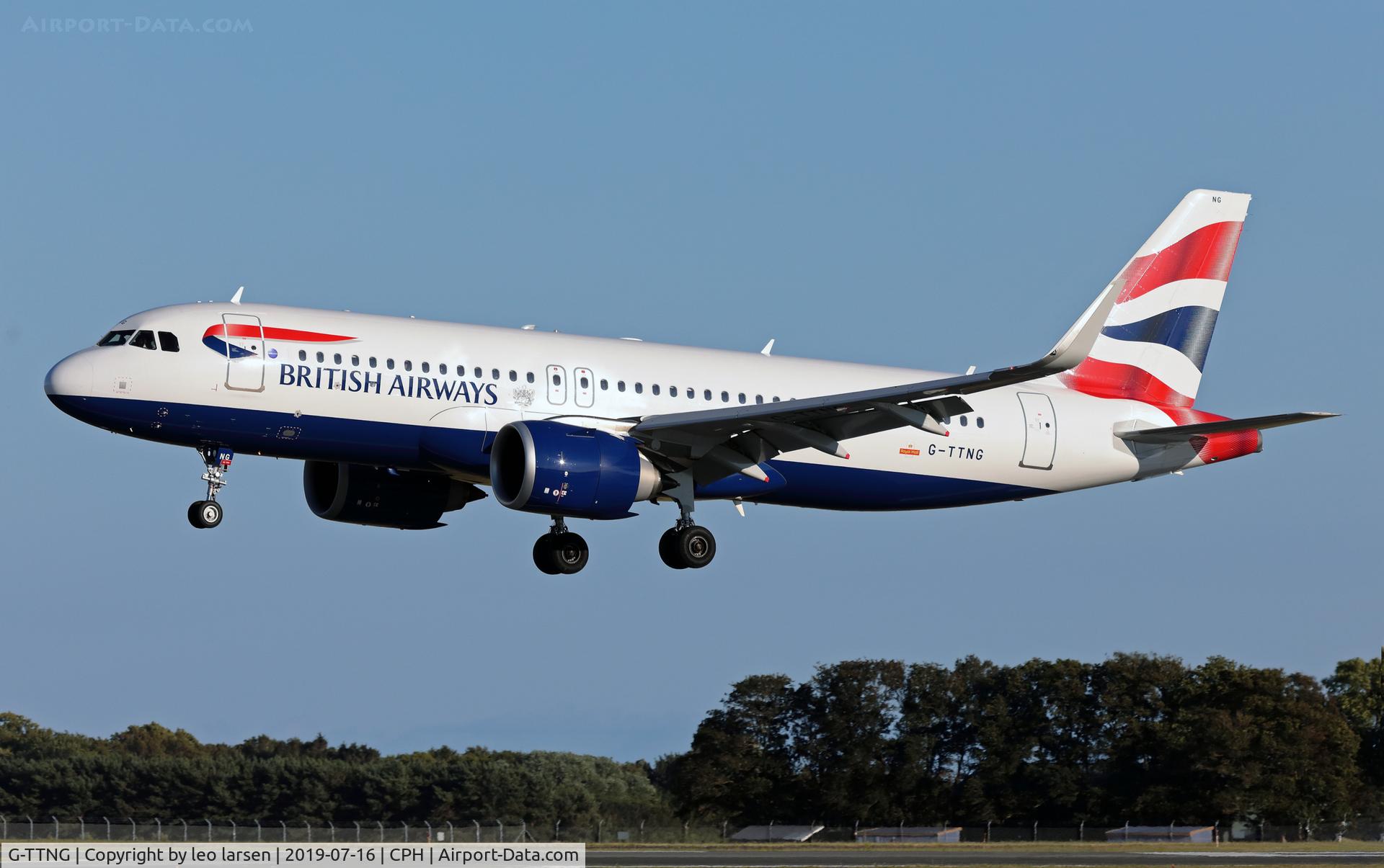 G-TTNG, 2018 Airbus A320-251N C/N 8431, Copenhagen 16.7.2019 L/D R-04L