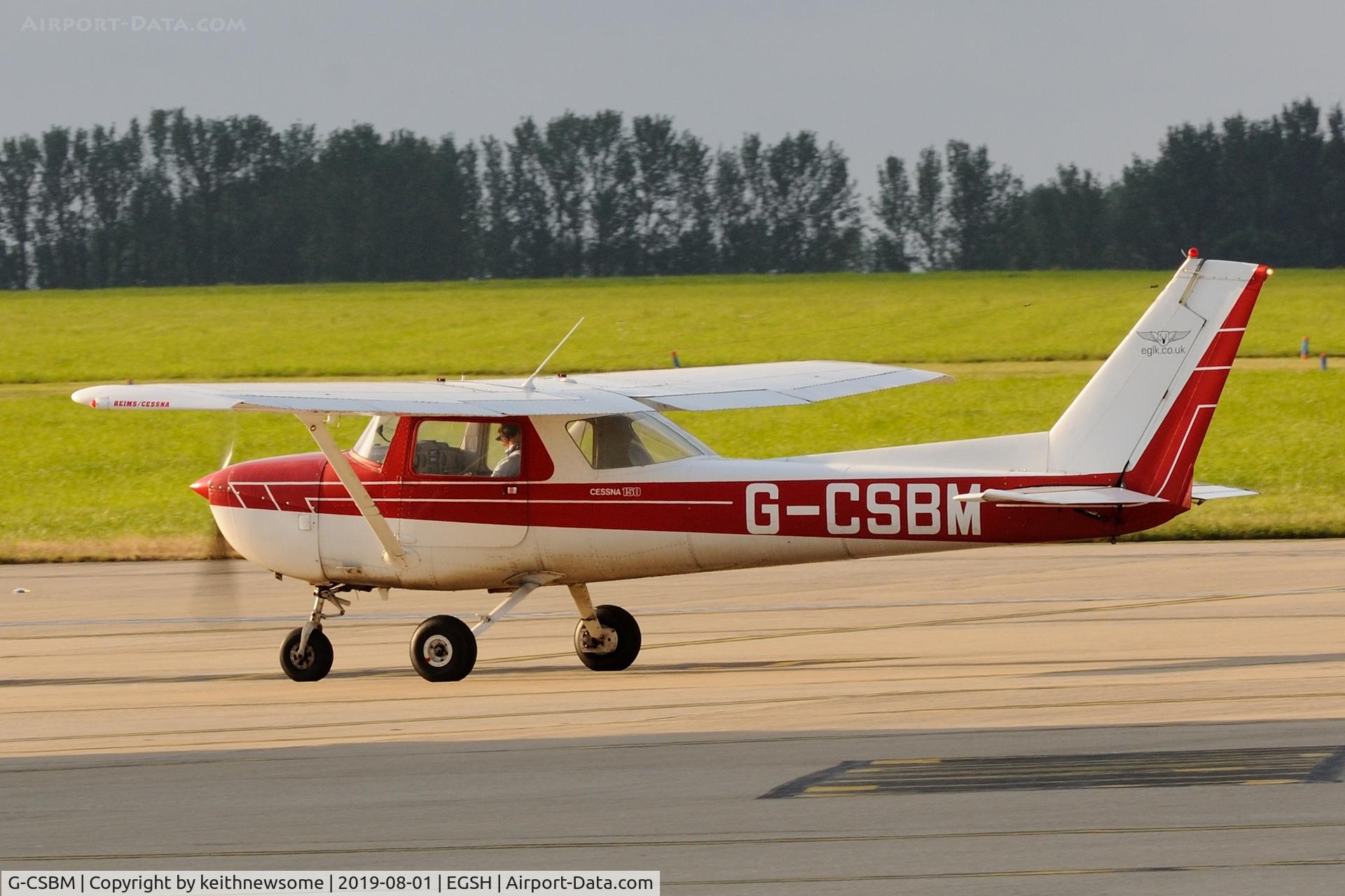 G-CSBM, 1977 Reims Cessna F150M C/N 1359, Late visitor from Blackbushe.