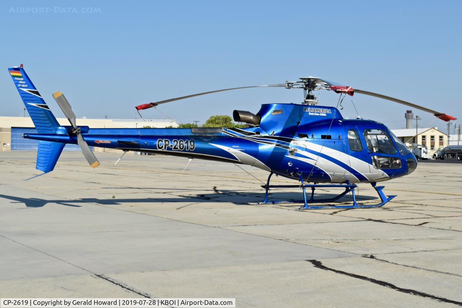 CP-2619, 2007 Eurocopter AS-350B-3 Ecureuil Ecureuil C/N 4344, Parked on the south GA ramp.