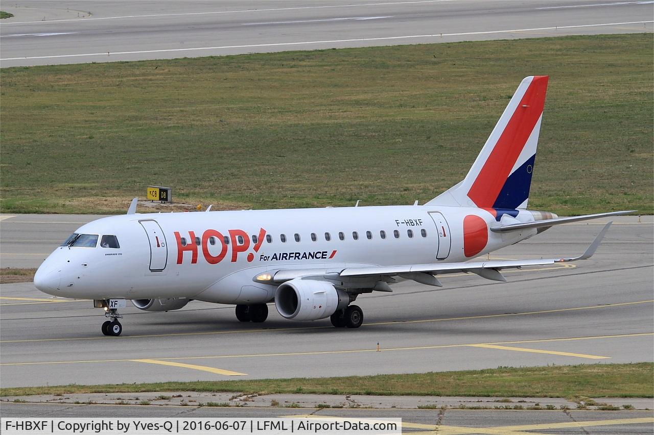 F-HBXF, 2009 Embraer 170ST (ERJ-170-100ST) C/N 17000292, Embraer ERJ-170-100ST 170ST, Taxiing to holding point rwy 31R, Marseille-Provence Airport (LFML-MRS)