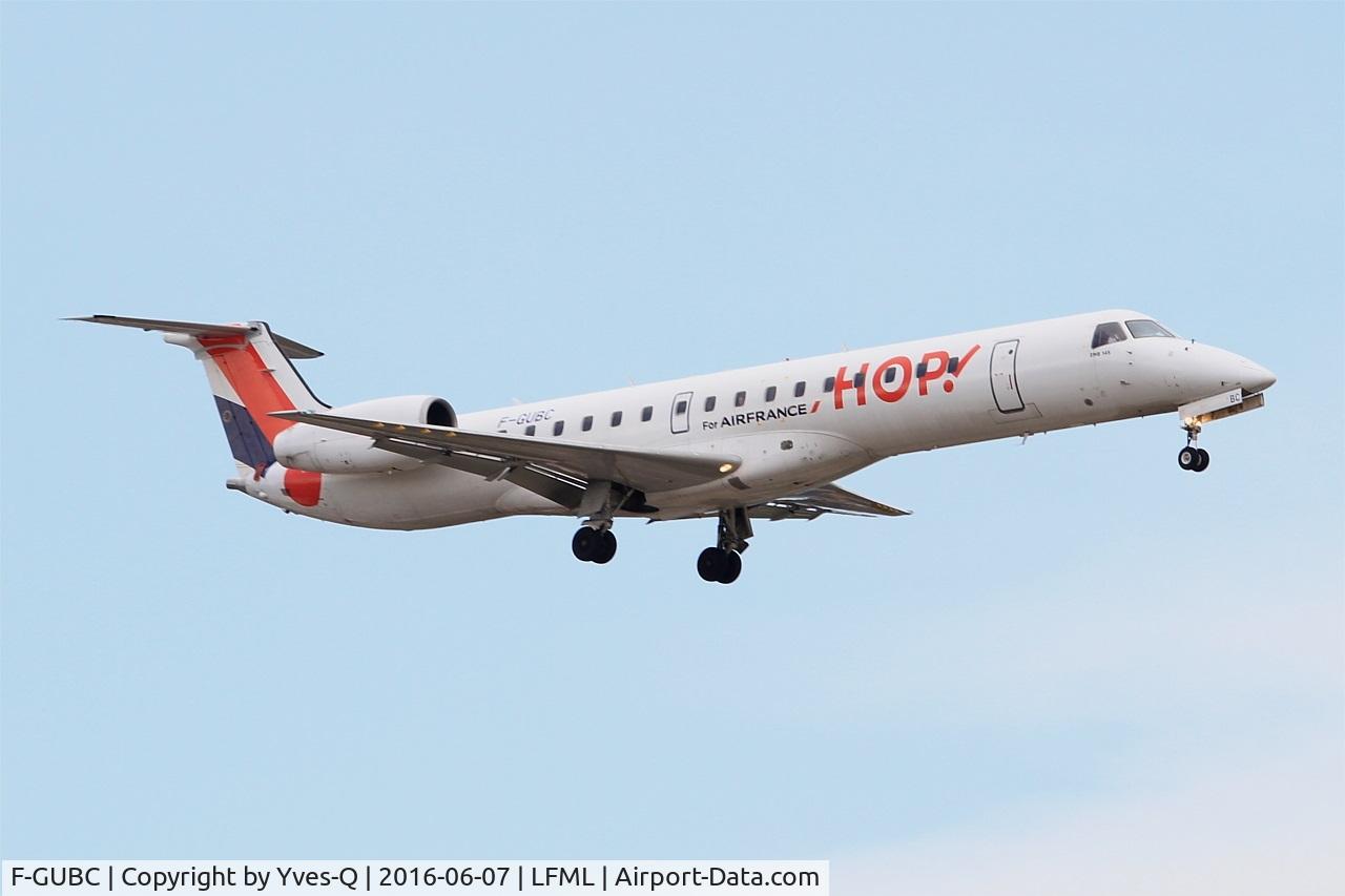 F-GUBC, 2002 Embraer ERJ-145LR (EMB-145LR) C/N 145556, Embraer ERJ-145LR, Short approach rwy 31R, Marseille-Provence Airport (LFML-MRS)