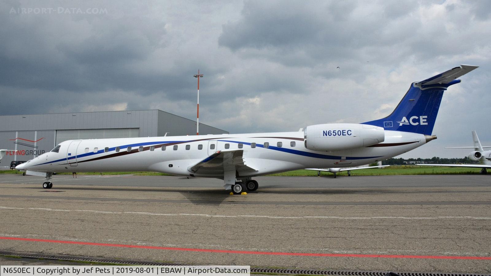N650EC, 2007 Embraer ERJ-145LR (EMB-145LR) C/N 14501000, Welcome to Antwerp.