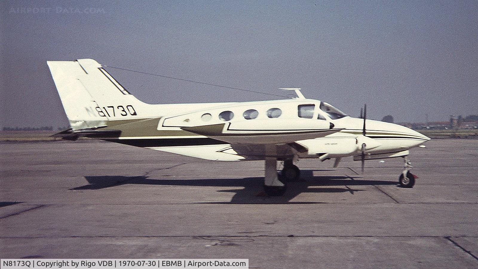 N8173Q, 1970 Cessna 414 Chancellor C/N 414-0073, Cessna dealer at Melsbroek in 1970. Exported to Germany.