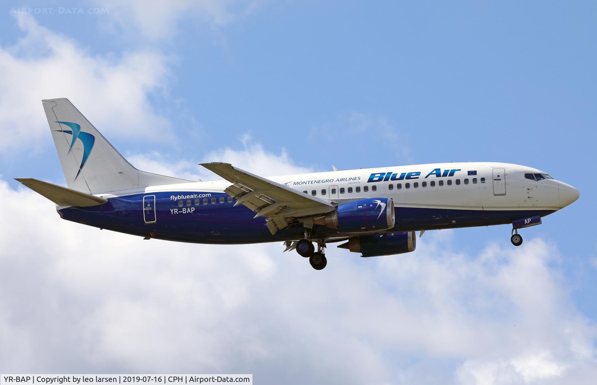 YR-BAP, 1991 Boeing 737-3Y0 C/N 24909, Copenhagen 16.7.2019 on final to R-04L