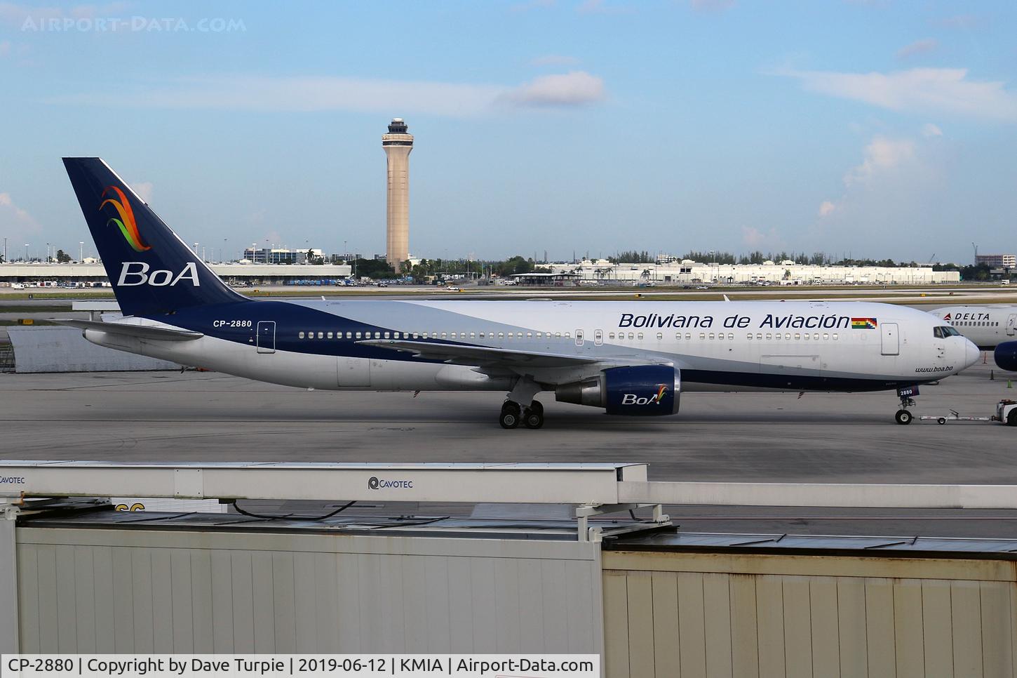 CP-2880, 1994 Boeing 767-33A/ER C/N 27376, Still being towed.