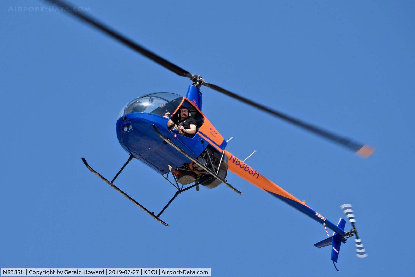 N838SH, 2005 Robinson R22 Beta C/N 3811, Landing BOI.