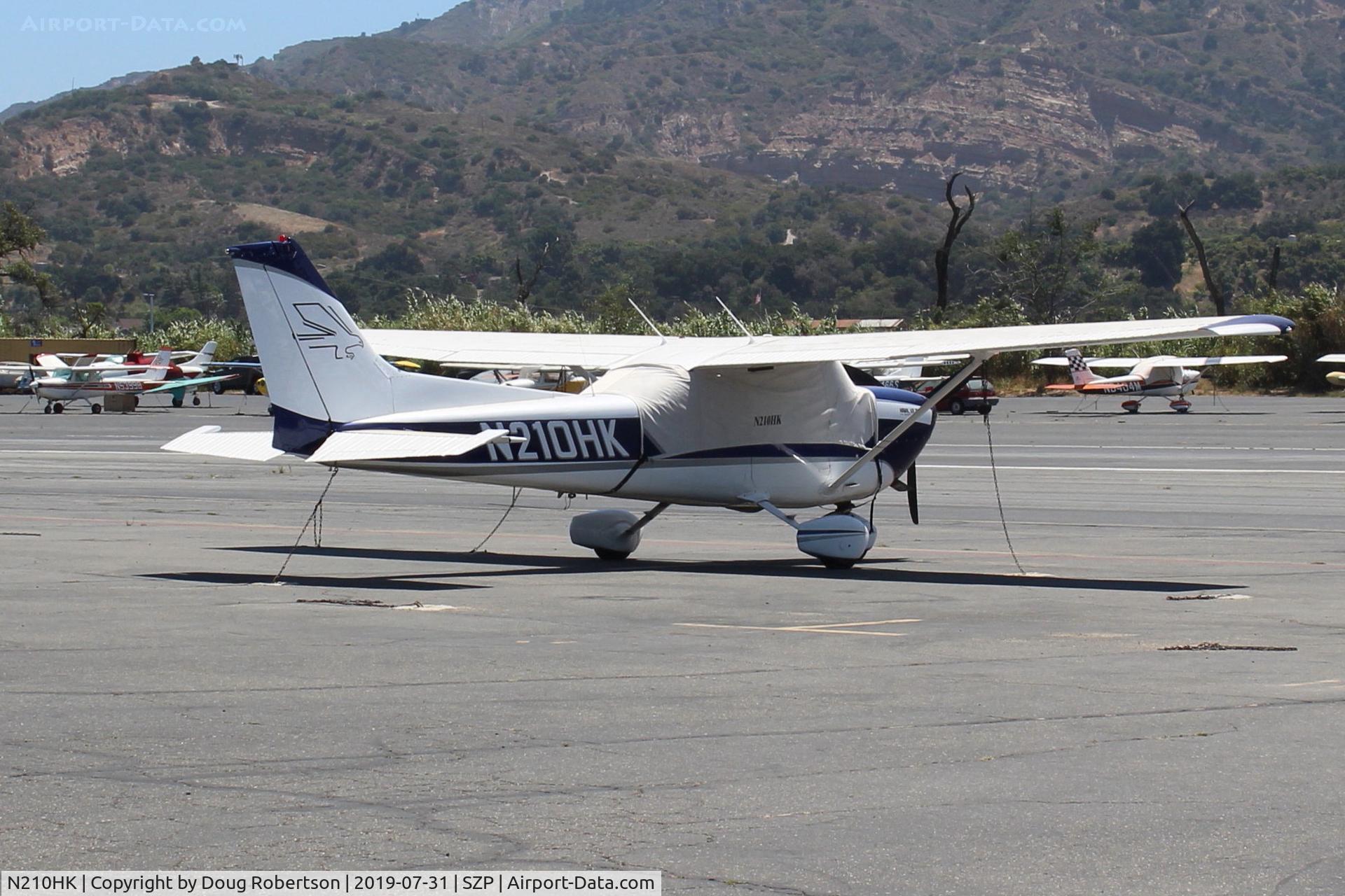 N210HK, 1977 Cessna R172K Hawk XP C/N R1722481, 1977 Cessna R172K HAWK XP II, Continental IO-360-K 210 Hp, 3 blade CS Prop, on Transient Ramp
