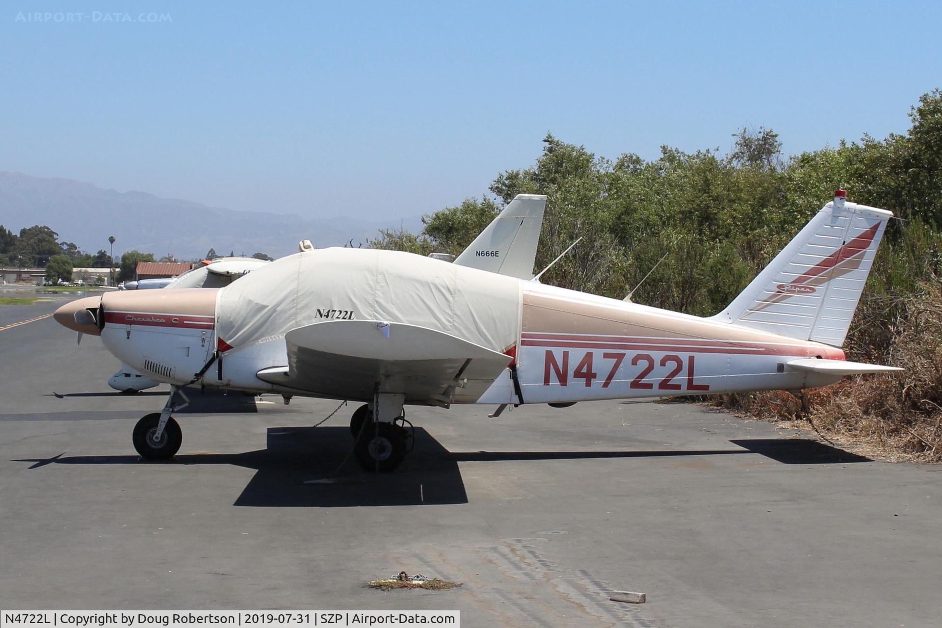 N4722L, 1967 Piper PA-28-180 C/N 28-4044, 1967 Piper PA-28-180 CHEROKEE, Lycoming O&VO-360 180 Hp