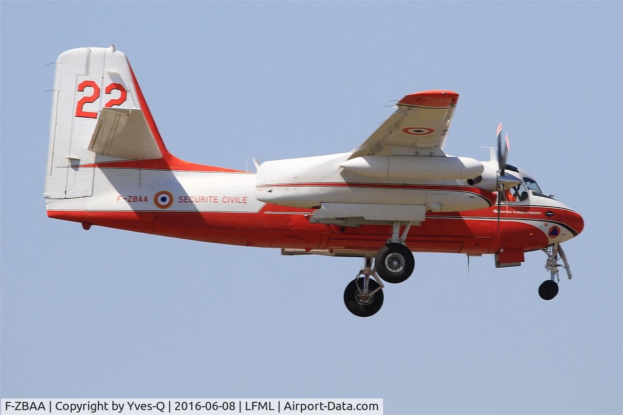 F-ZBAA, Grumman TS-2A/Conair Turbo Firecat C/N 456, Conair Turbo Firecat, Short approach Rwy 31R, Marseille-Provence Airport (LFML-MRS)