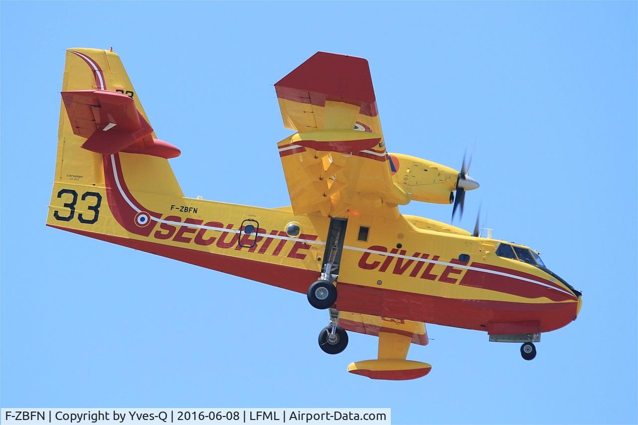 F-ZBFN, 1995 Canadair CL-215-6B11 CL-415 C/N 2006, Canadair CL-415, On final rwy 31R, Marseille-Provence Airport (LFML-MRS)